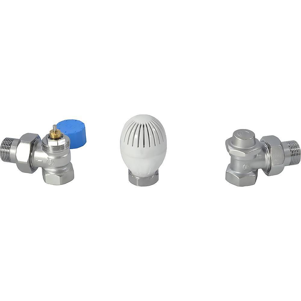 Комплект термостатический Giacomini R470FX054 угловой 3/4 с увеличенным проходом R470FX054