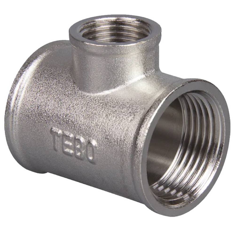 Тройник латунный переходной TEBO 1x1/2x1 ВР T-ЛР.Тр.П.1.12.1.CN