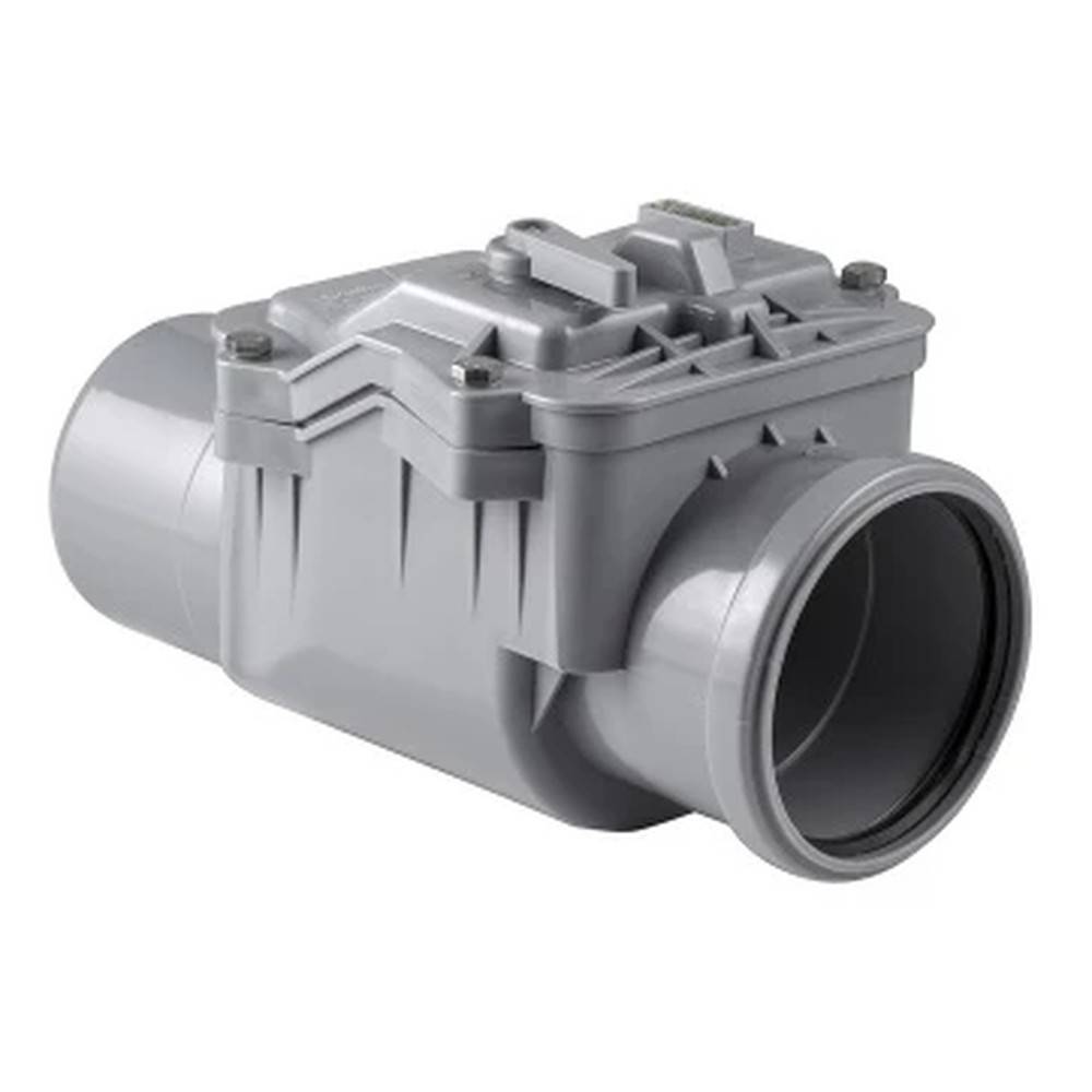 Клапан обратный канализационный РТП 110 мм серый 11339