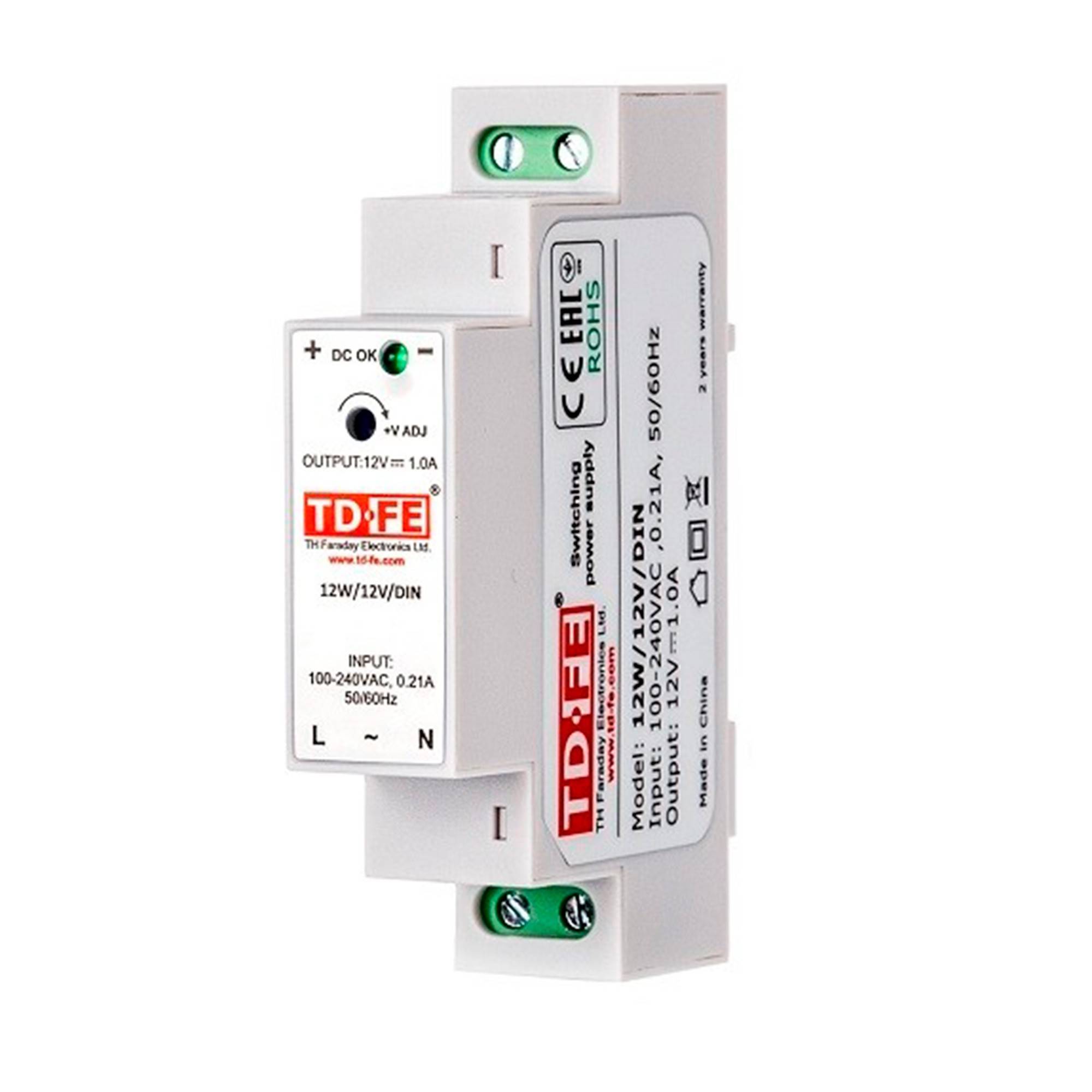 Блок питания ЭВАН на DIN-рейку 12 В 1 А 6310