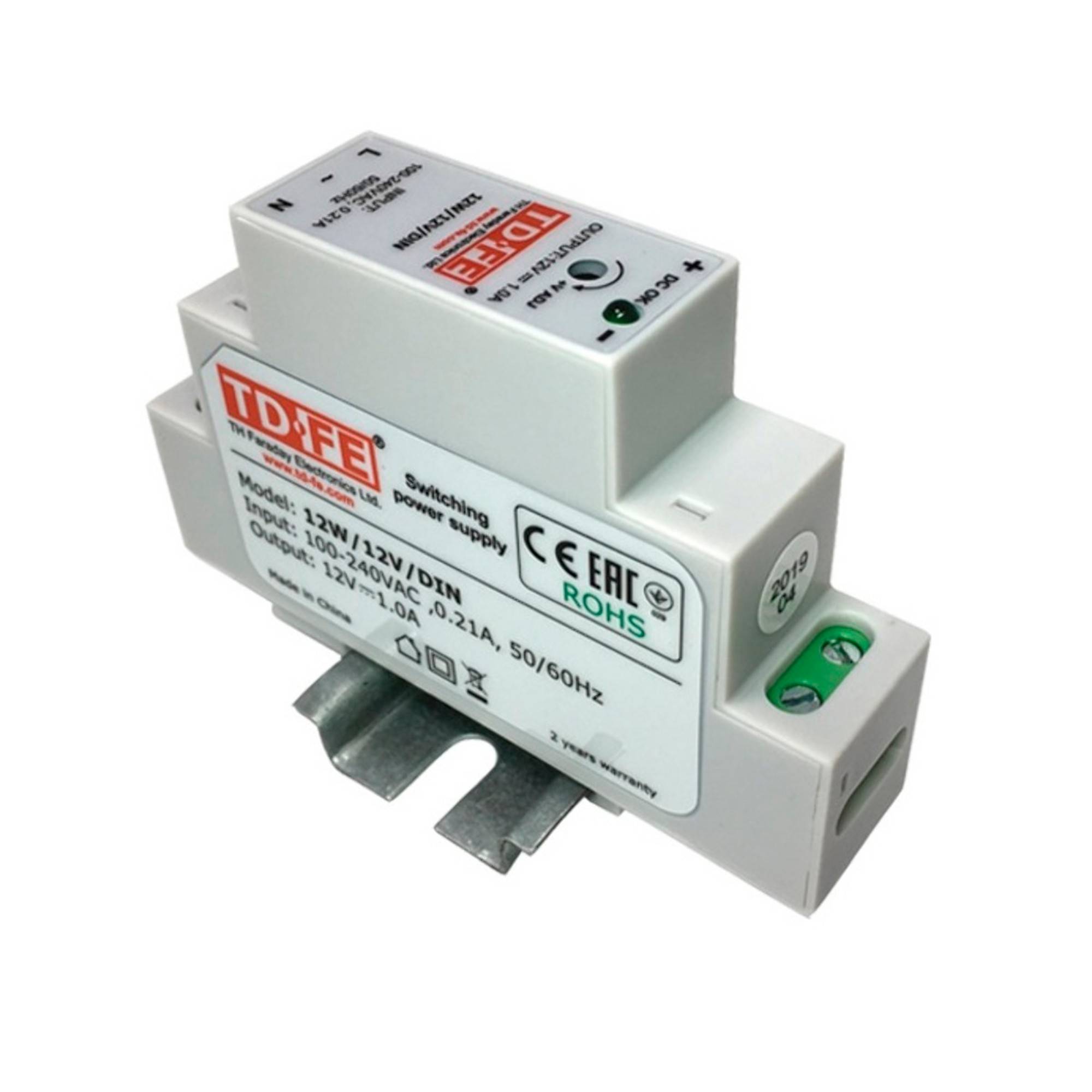 Блок питания ЭВАН на DIN-рейку 12 В 1 А 6310