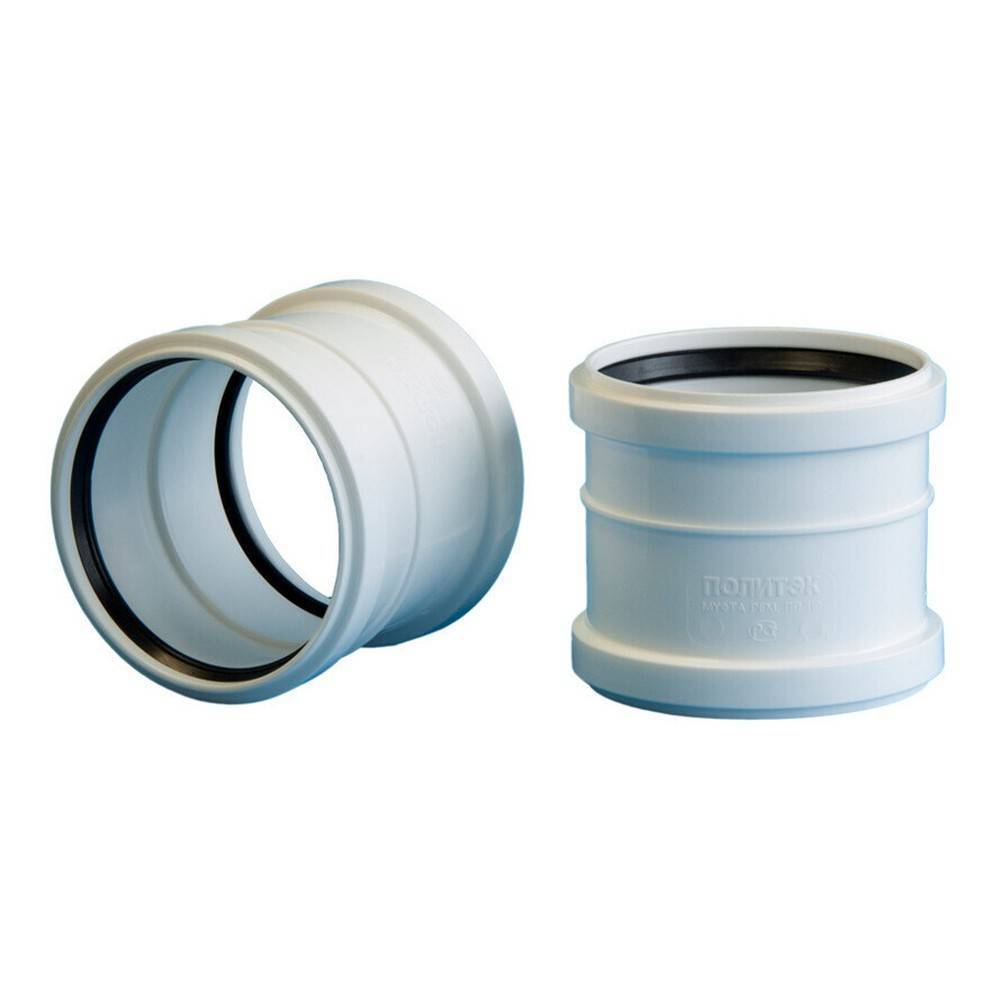 Муфта двухраструбная Политэк Polytron Comfort 50 мм для бесшумной канализации 300050020