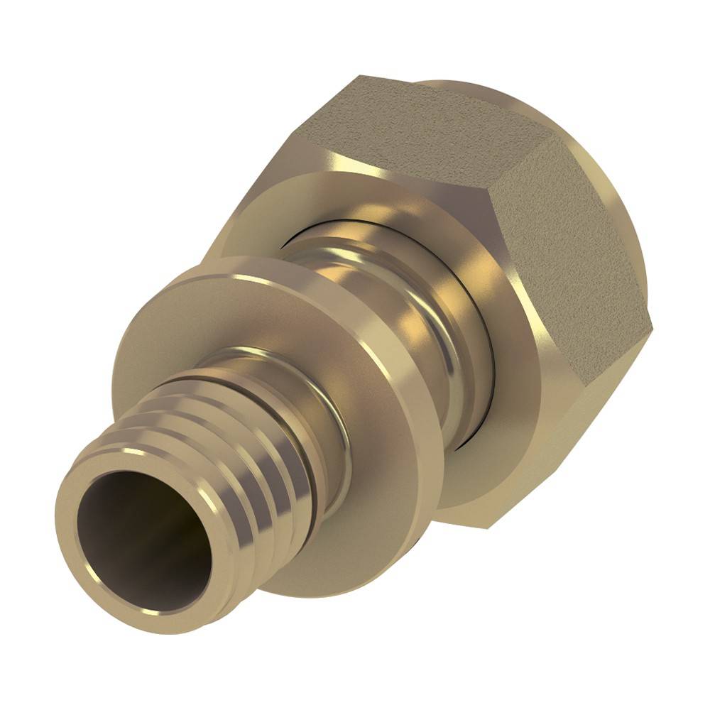 Соединение прямое TECE TECEflex с накидной гайкой 16x3/4 латунь 763016