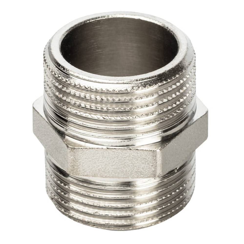 Ниппель STI латунный никелированный 1/2 НР 1601613