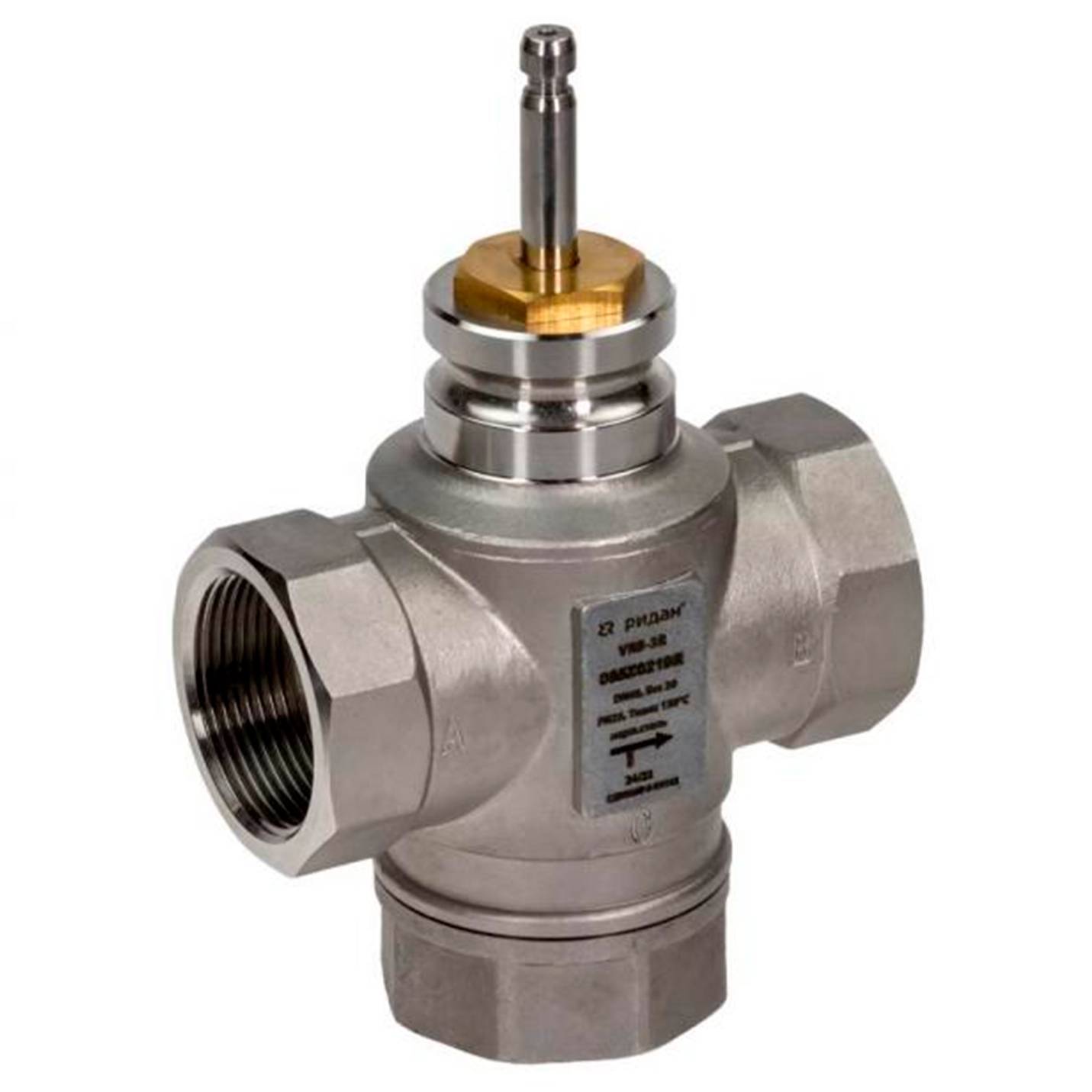 Клапан регулирующий седельный 3-ходовой Ридан VRB-3R DN 50 PN 25 Kvs 30 1448161