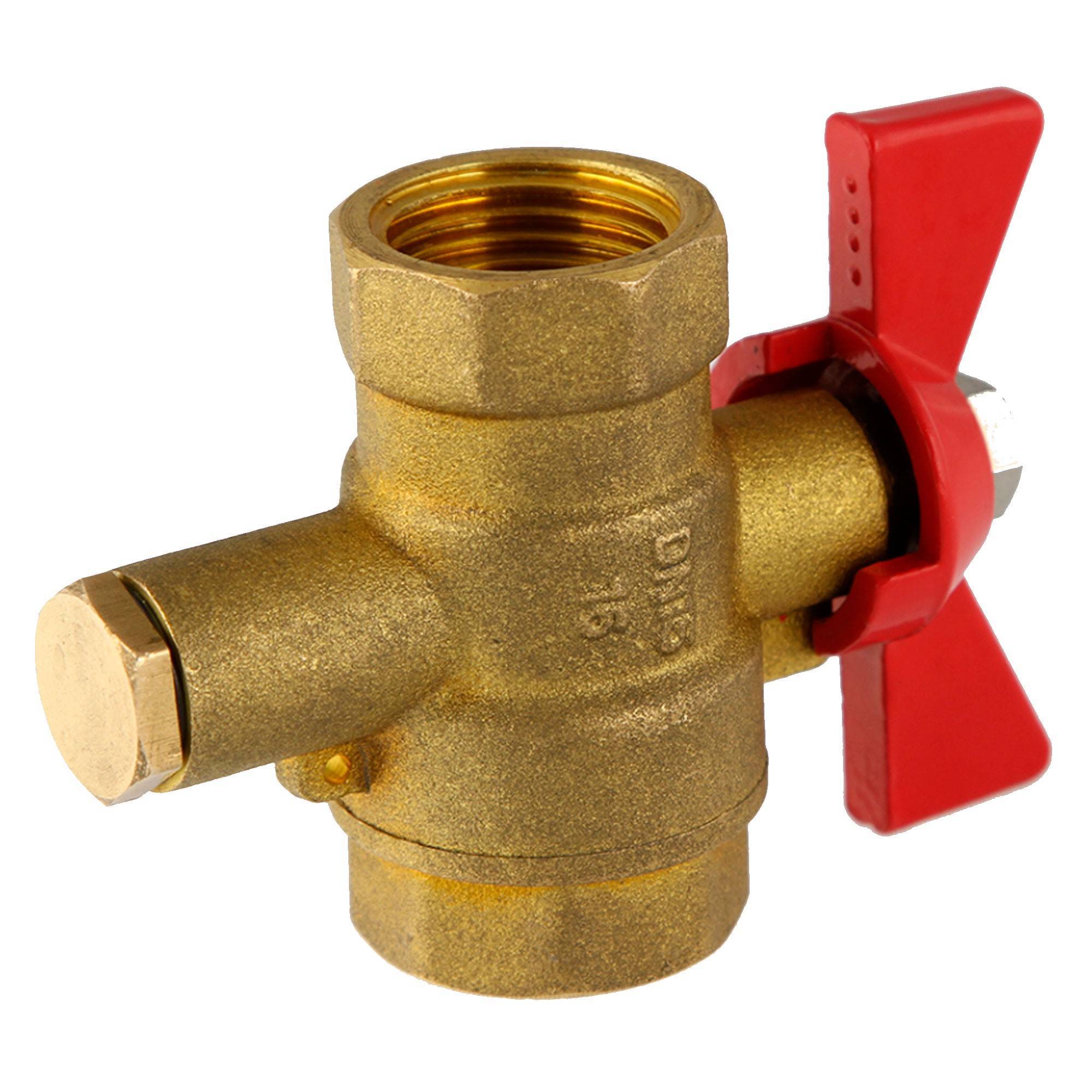 Кран шаровой Ридан DN15 для монтажа датчика температуры 1448345