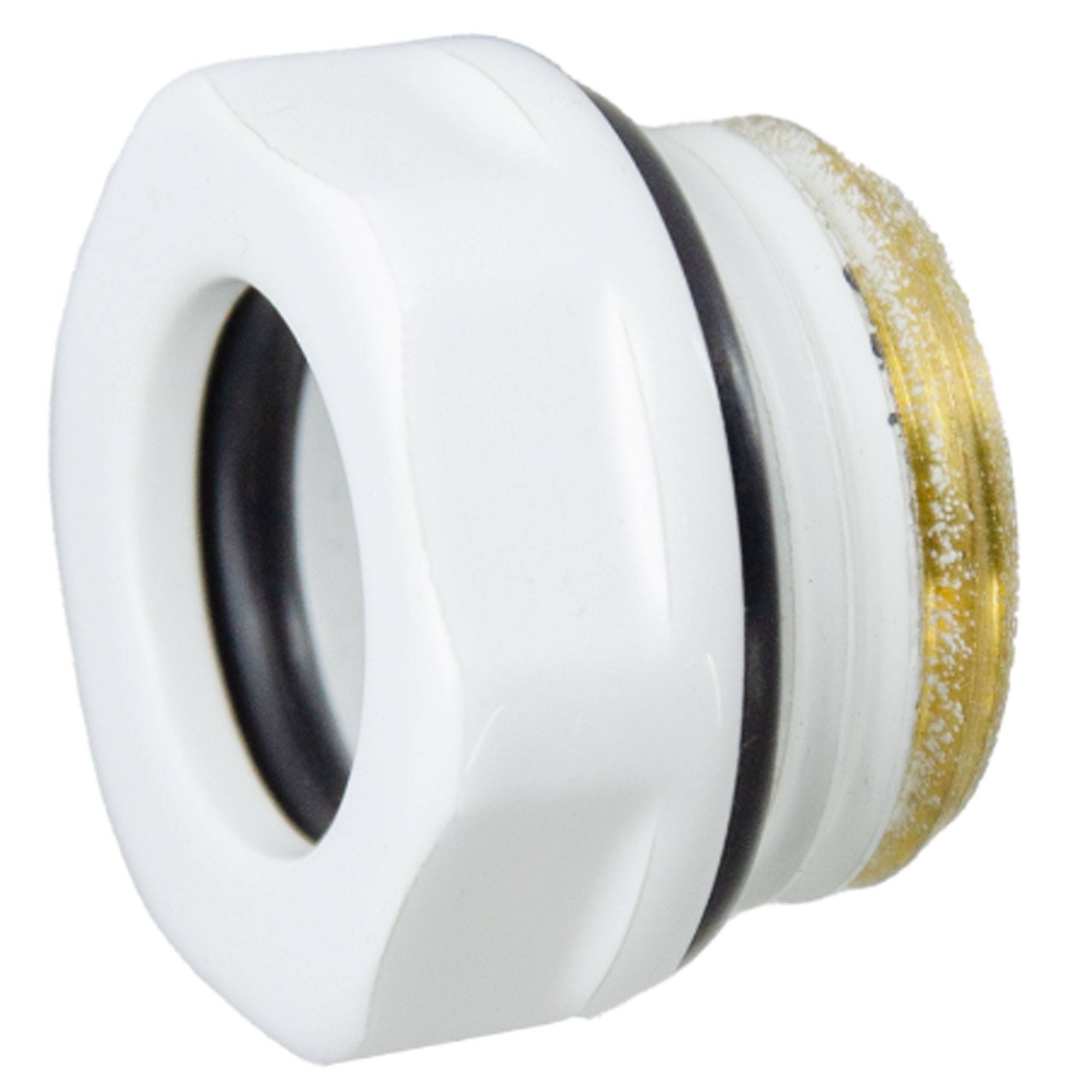 Соединение резьбовое Schlosser 1/2 с прокладкой O-Ring белое 603000068