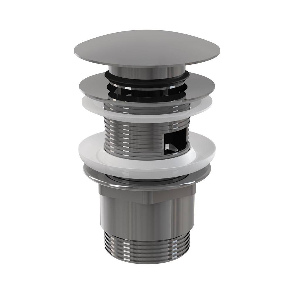 Донный клапан AlcaPlast CLICK/CLACK 5/4 цельнометаллический с большой заглушкой A390