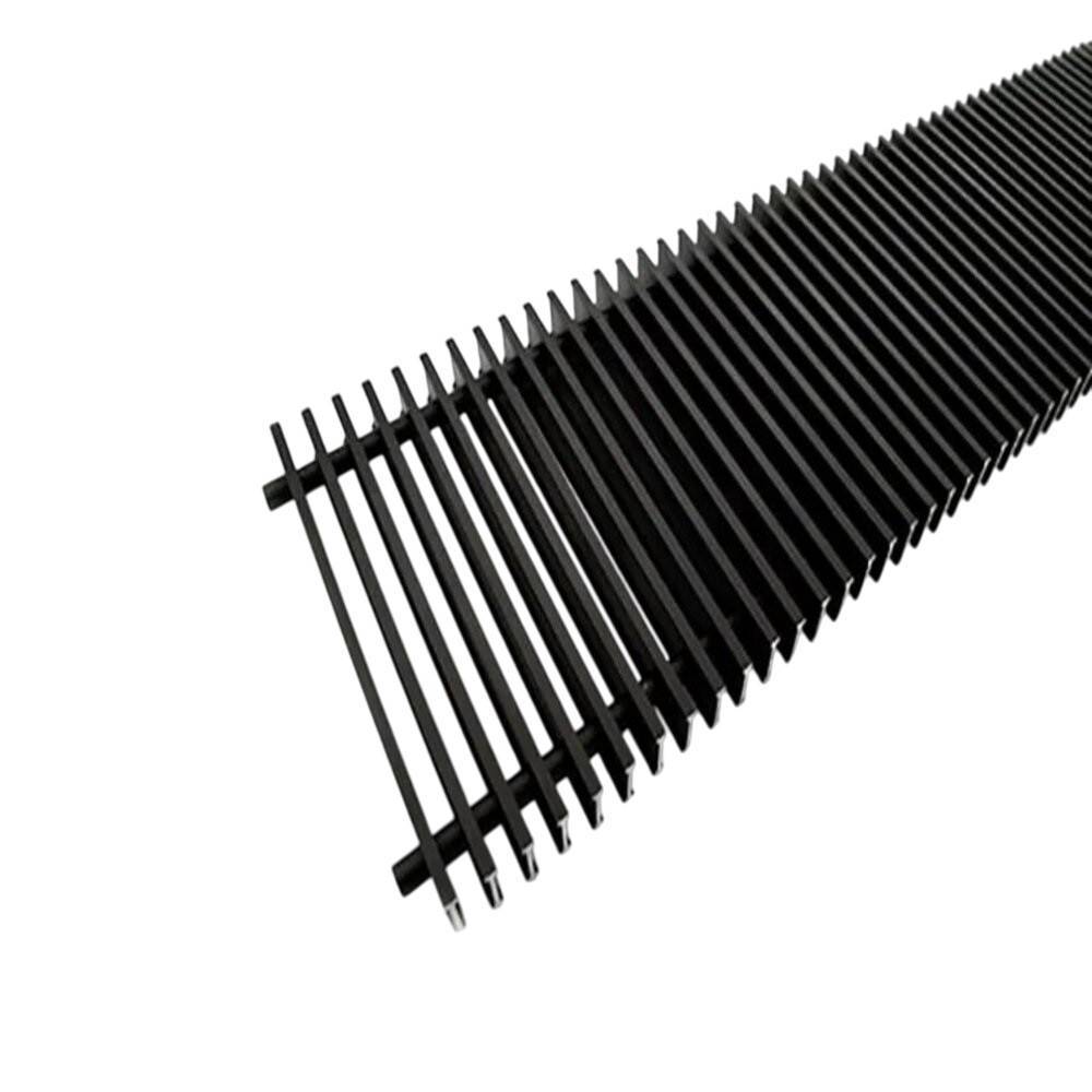 Решетка с рамкой Vitron 260x500 мм шаг 13 мм черная 1725217