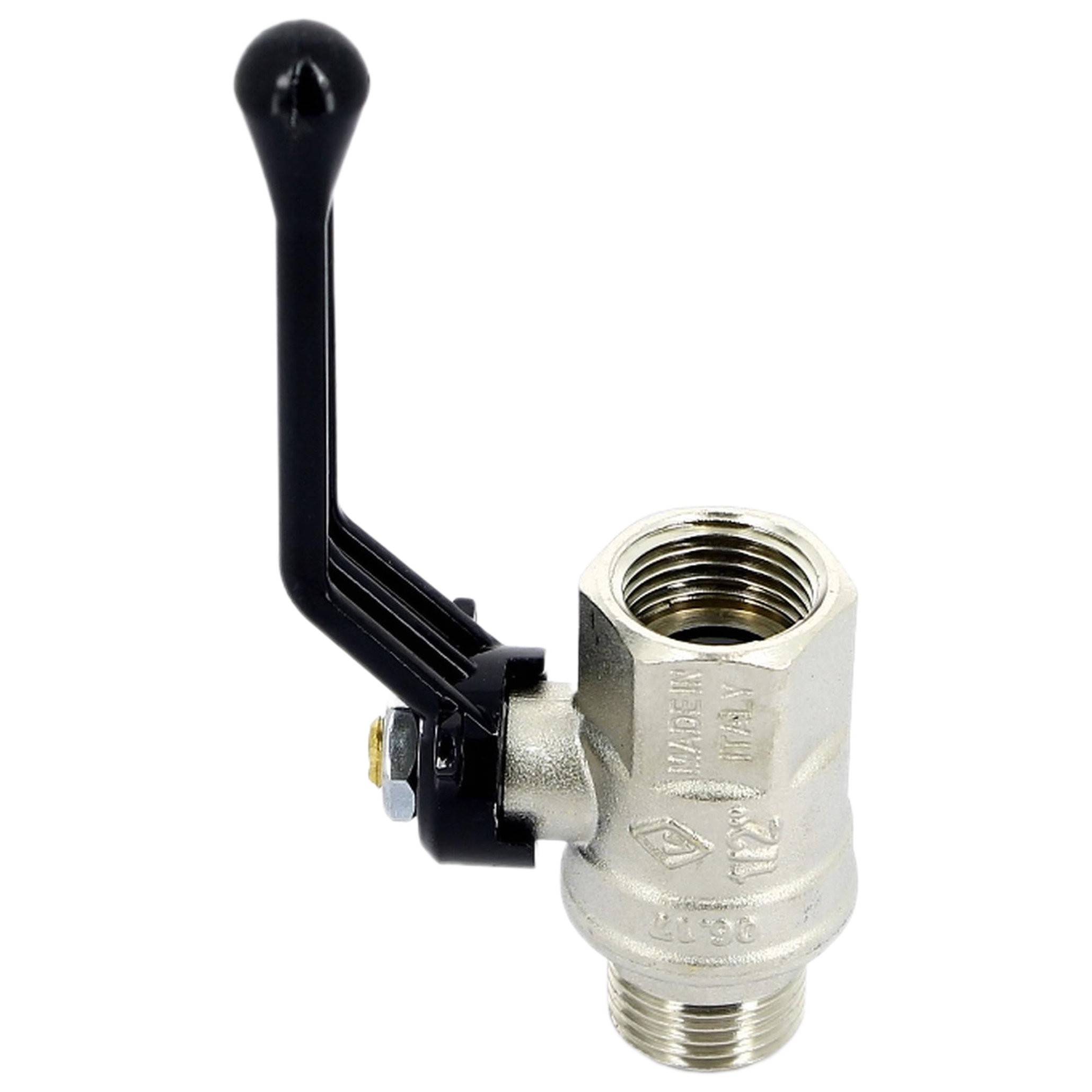 Кран шаровой BUGATTI New Jersey 915 1/2 НВ ручка полнопроходный 9150004