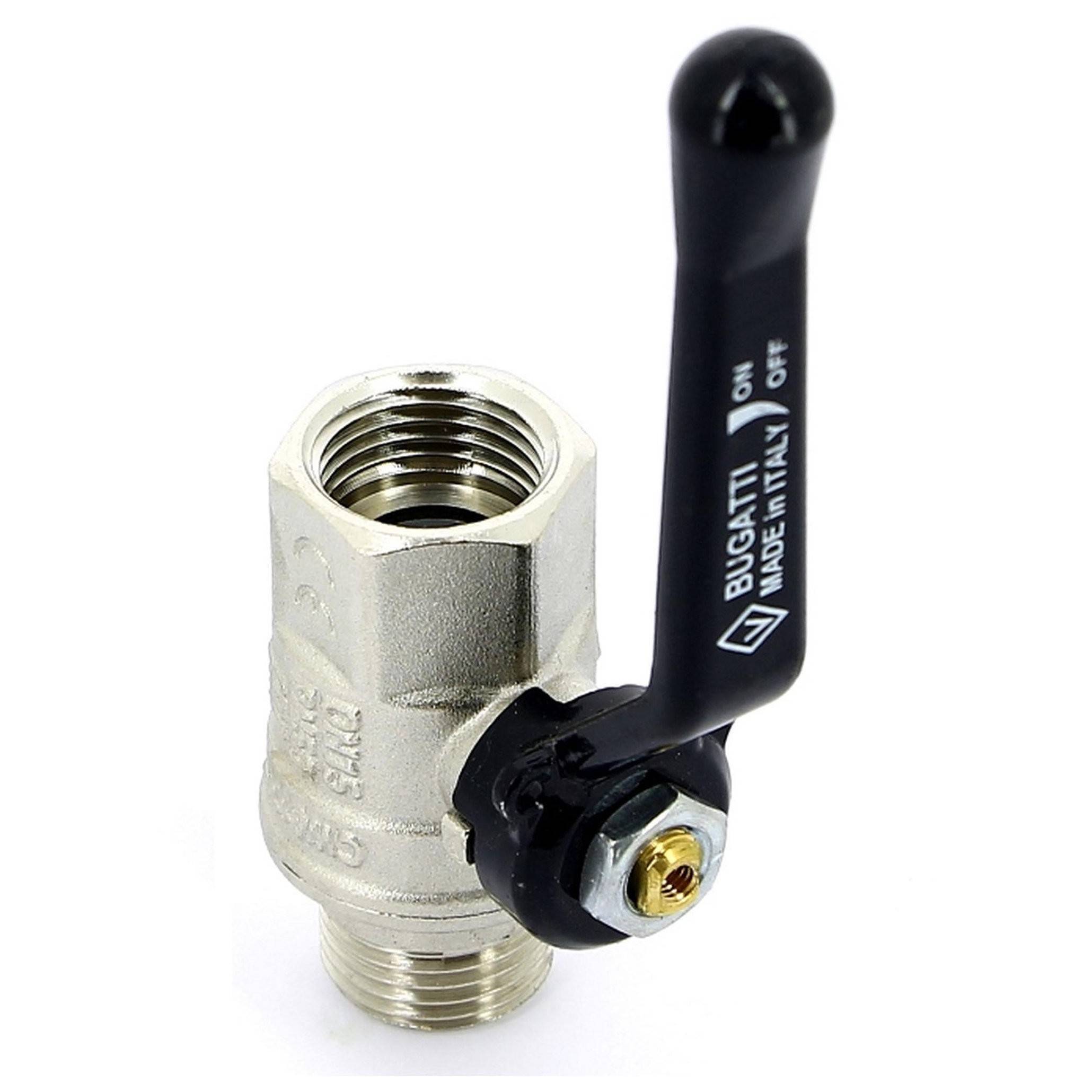 Кран шаровой BUGATTI New Jersey 915 1/2 НВ ручка полнопроходный 9150004