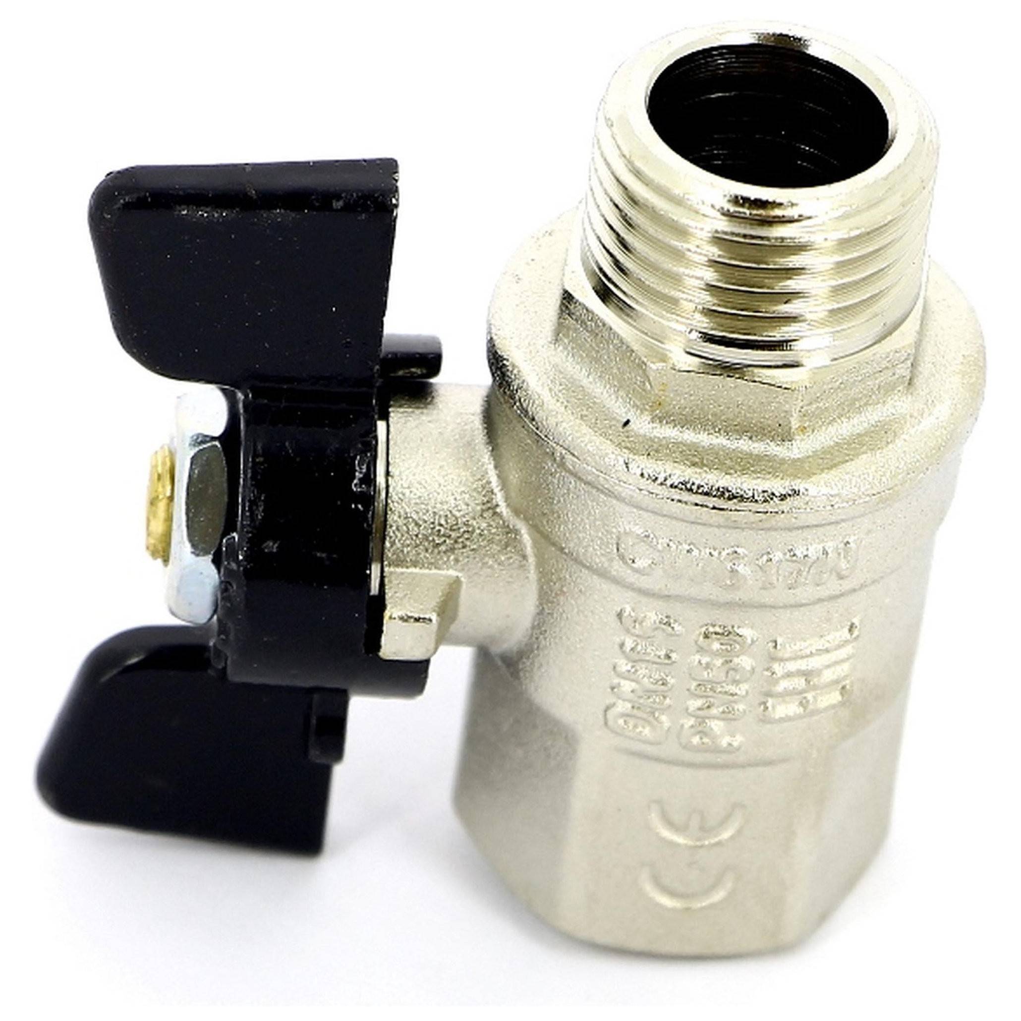 Кран шаровой BUGATTI Oregon 327 1/2 НН бабочка полнопроходный 3270004