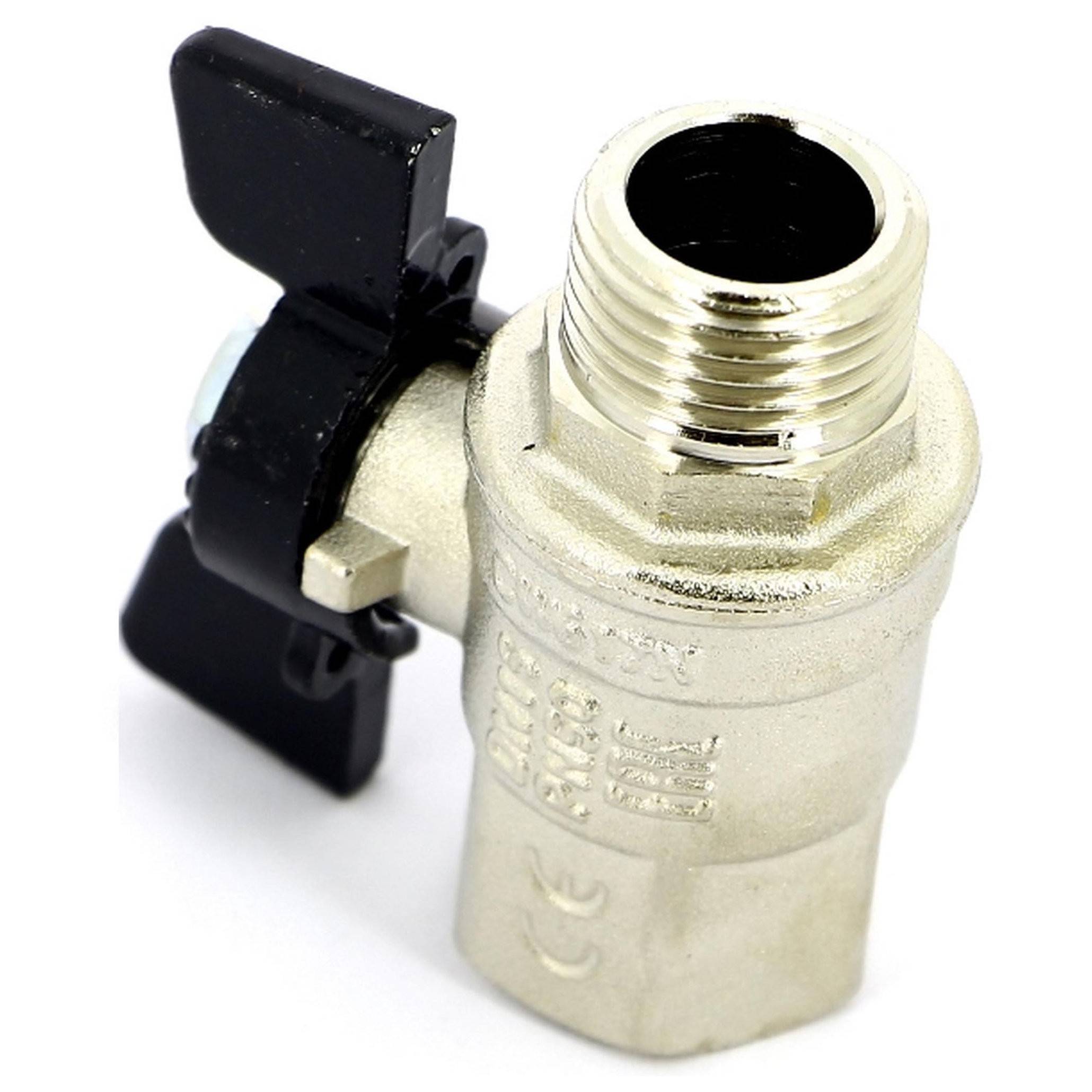 Кран шаровой BUGATTI Oregon 327 1/2 НН бабочка полнопроходный 3270004