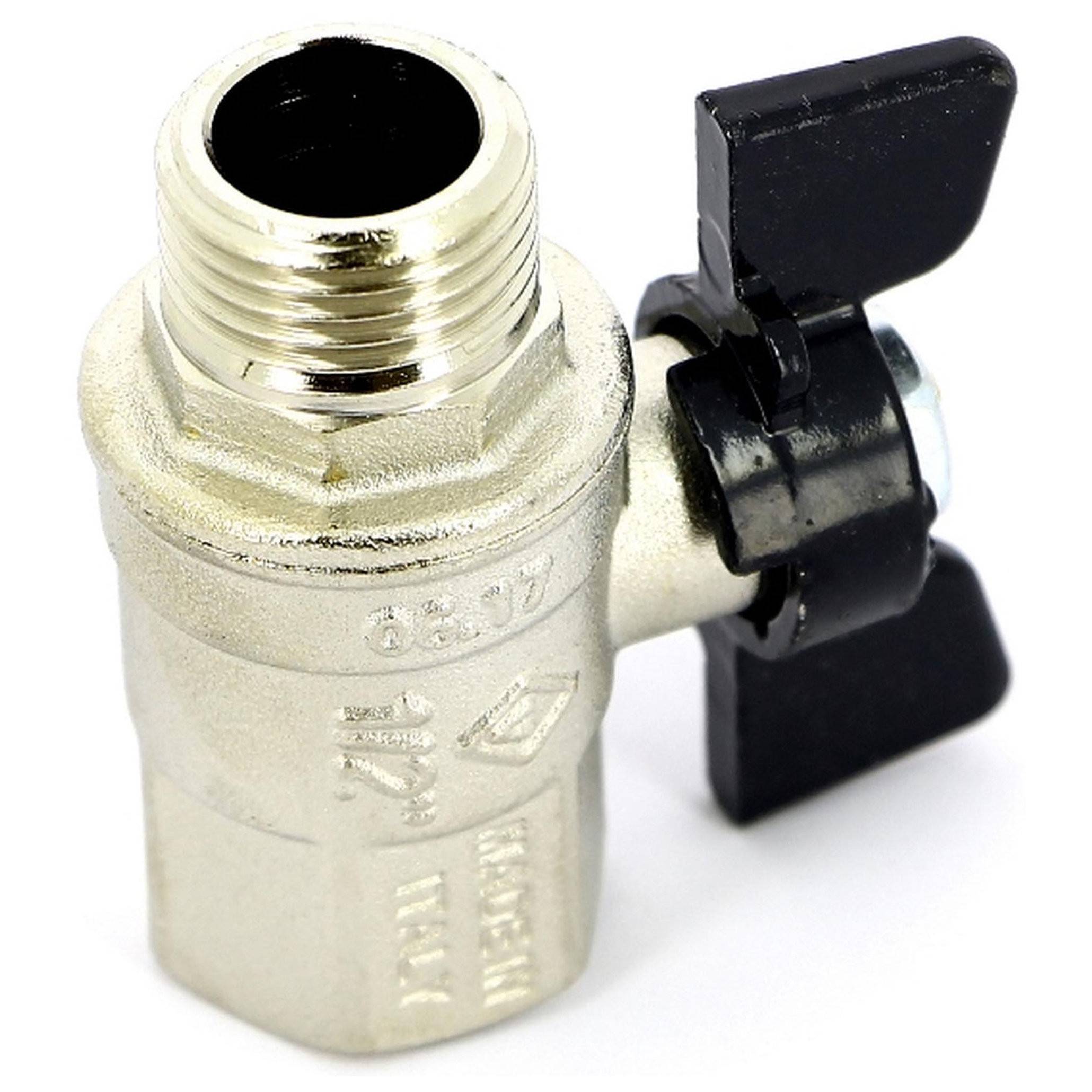 Кран шаровой BUGATTI Oregon 327 1/2 НН бабочка полнопроходный 3270004