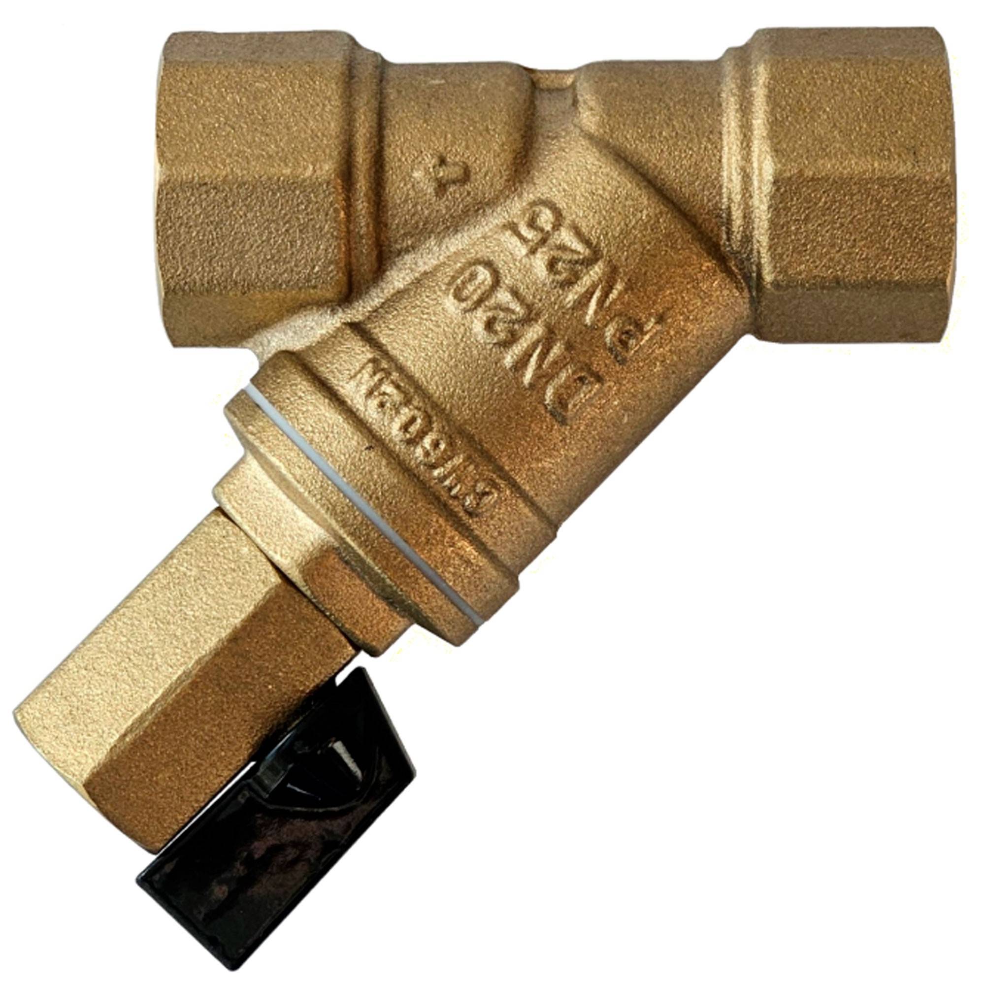 Фильтр сетчатый Ридан FVR-DR DN 32 PN 25 со сливным краном НС-1591140