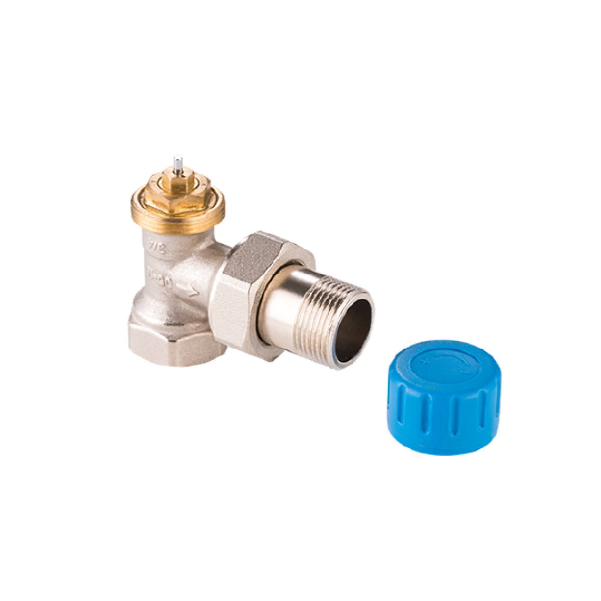 Клапан термостатический MVI угловой с преднастройкой 1/2 M30x1.5 TR.811.04