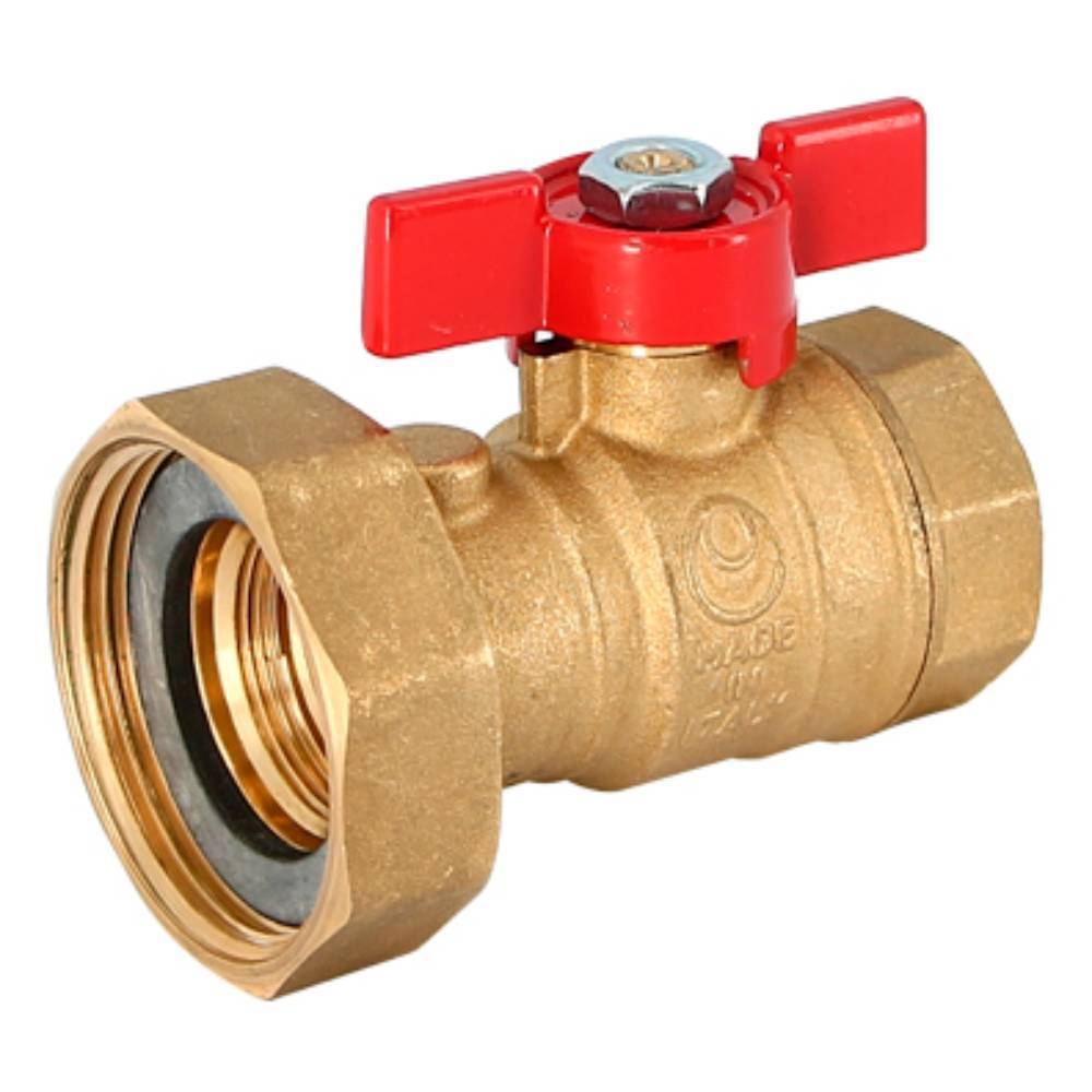 Кран шаровой Uni-Fitt ВВ 1x1 1/2 с накидной гайкой и уплотнением 260N5600