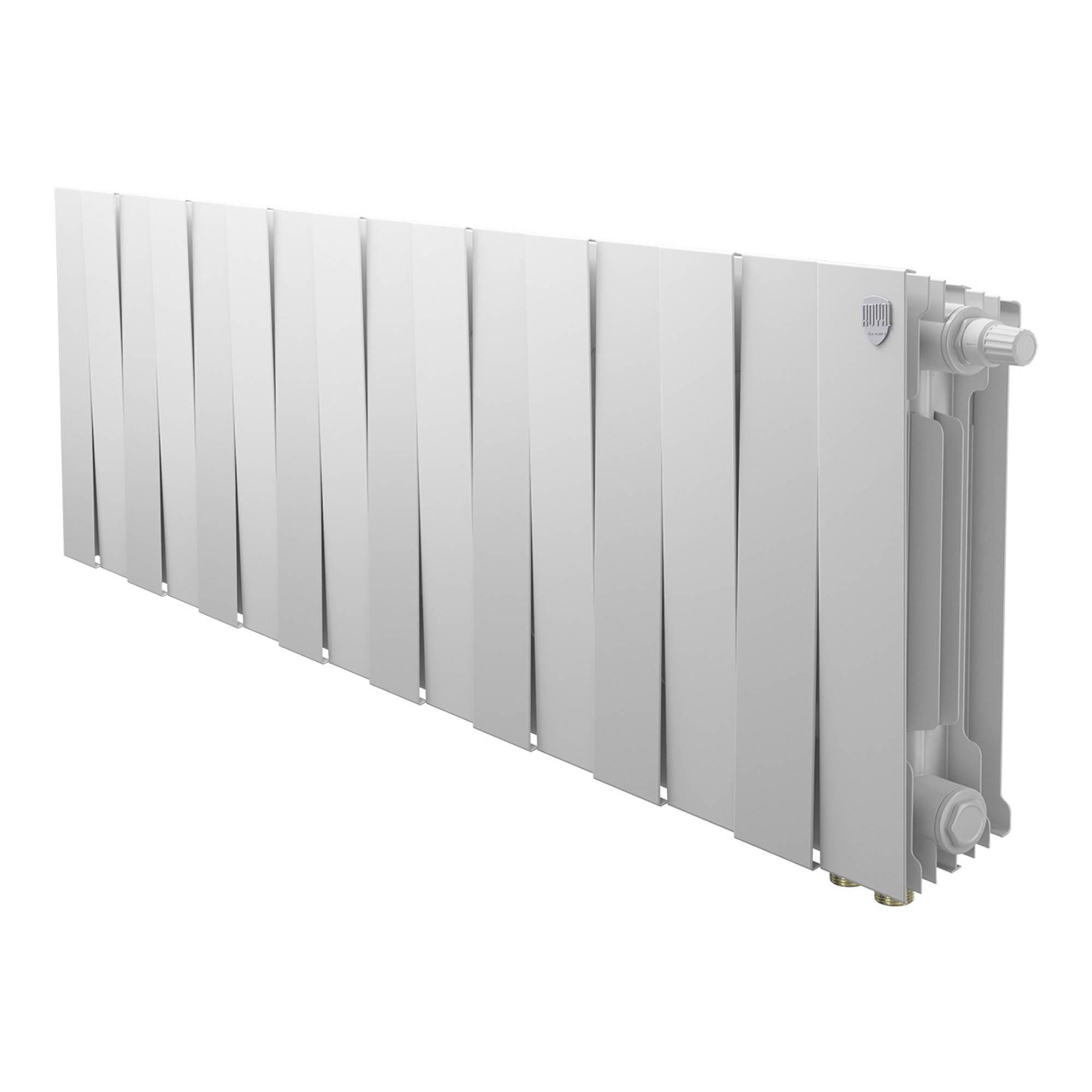 Радиатор биметаллический Royal Thermo PianoForte 300 16 секций нижнее подключение белый 1682338