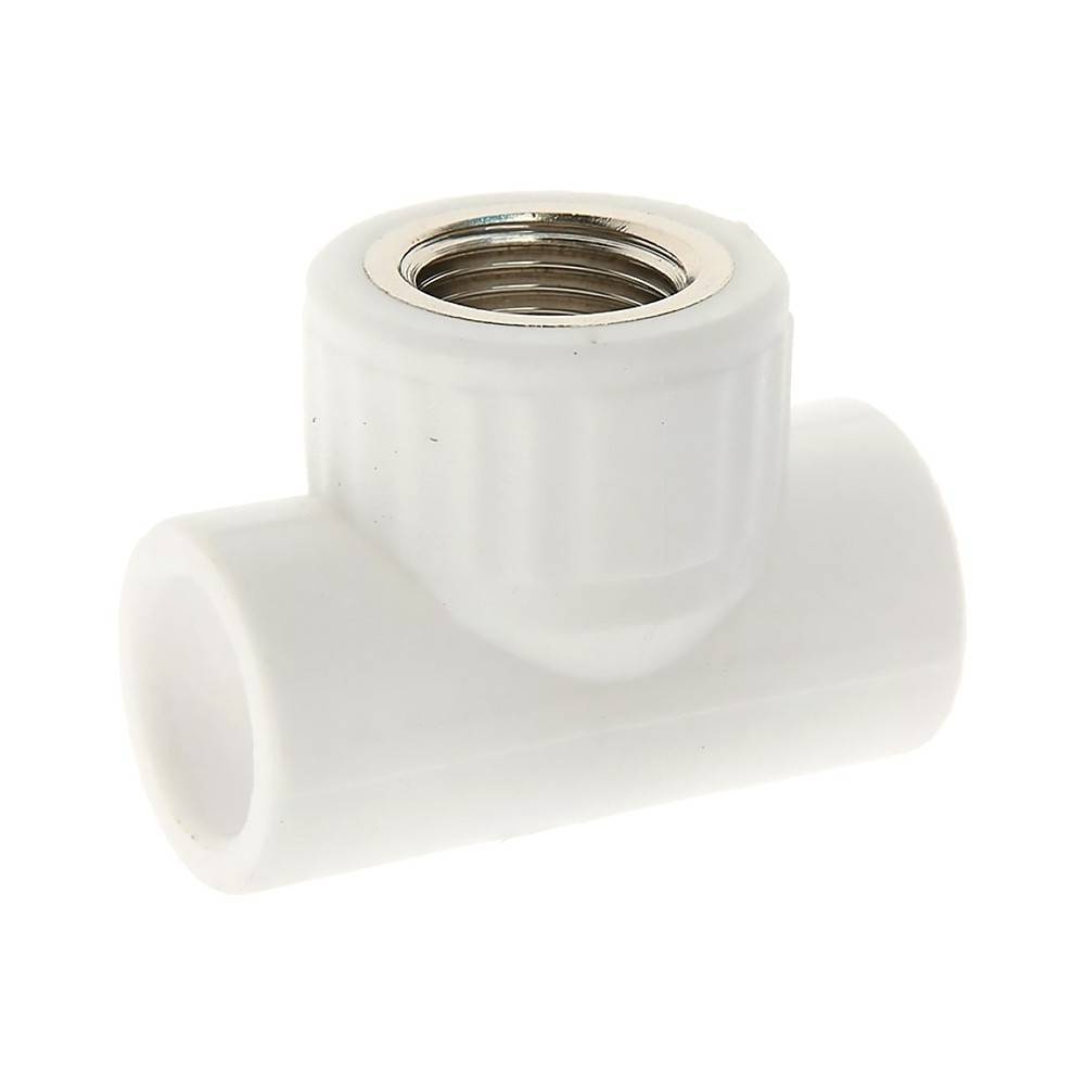 Тройник полипропиленовый РОСТерм PPR комбинированный 25х1/2х25 мм ВР НС-1517237