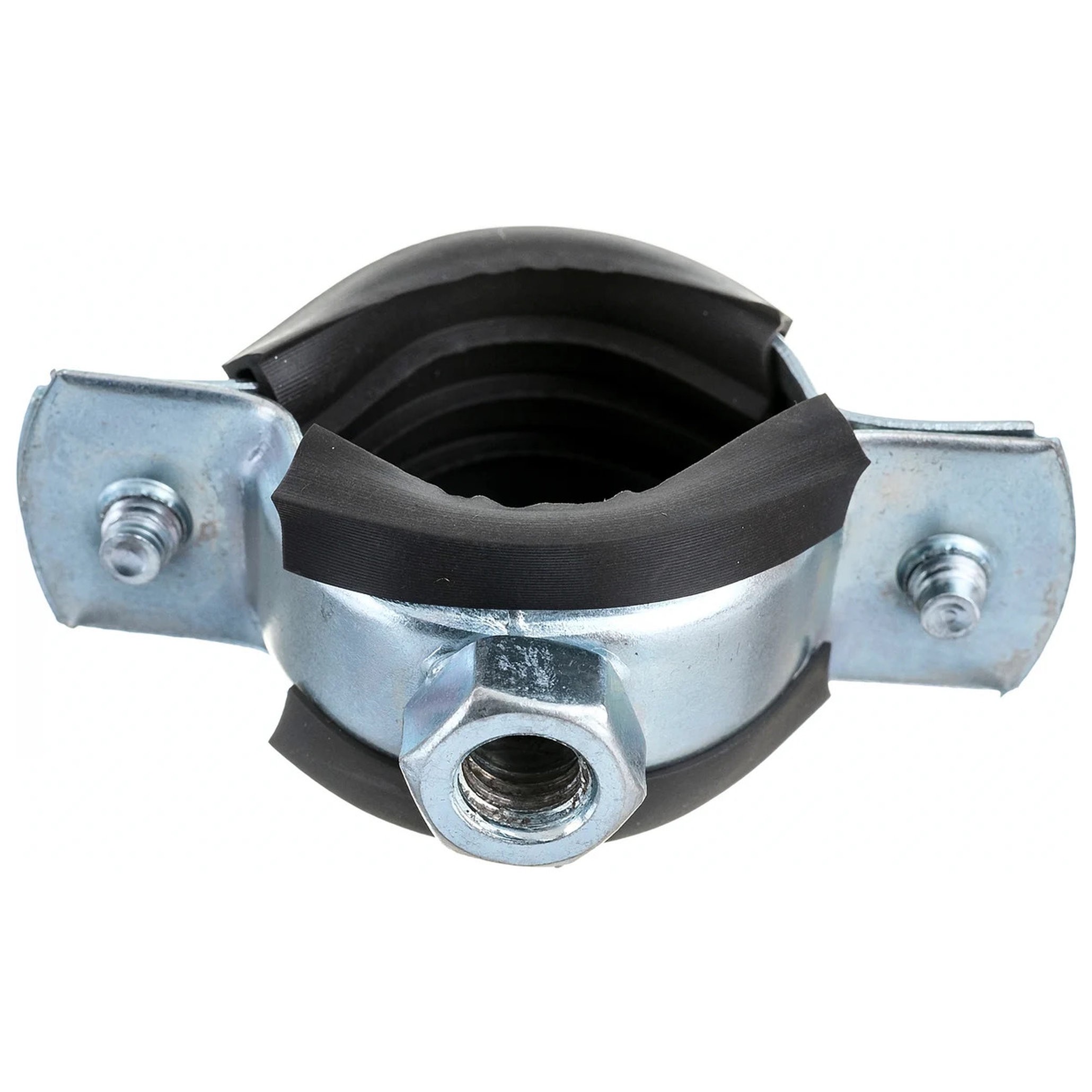 Хомут трубный стальной с резиновым профилем дюбелем и шурупом СТМ 3/4 дюйма (26-30 мм) 1346661