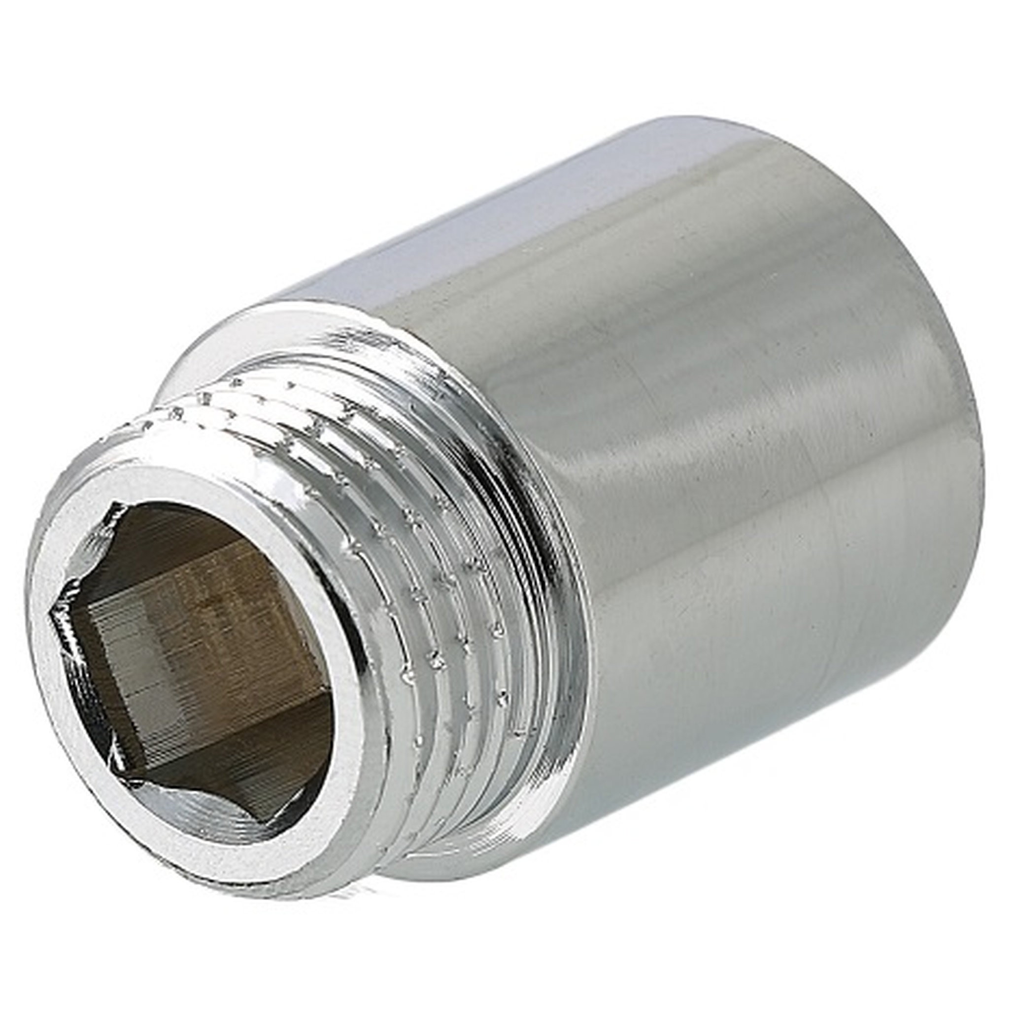 Удлинитель хромированный VALTEC 1/2x30 мм ВР-НР VTr.198.C.0430