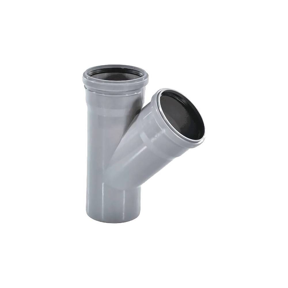Тройник VALFEX 40x40 мм 45° PP-H для внутренней канализации 22040040