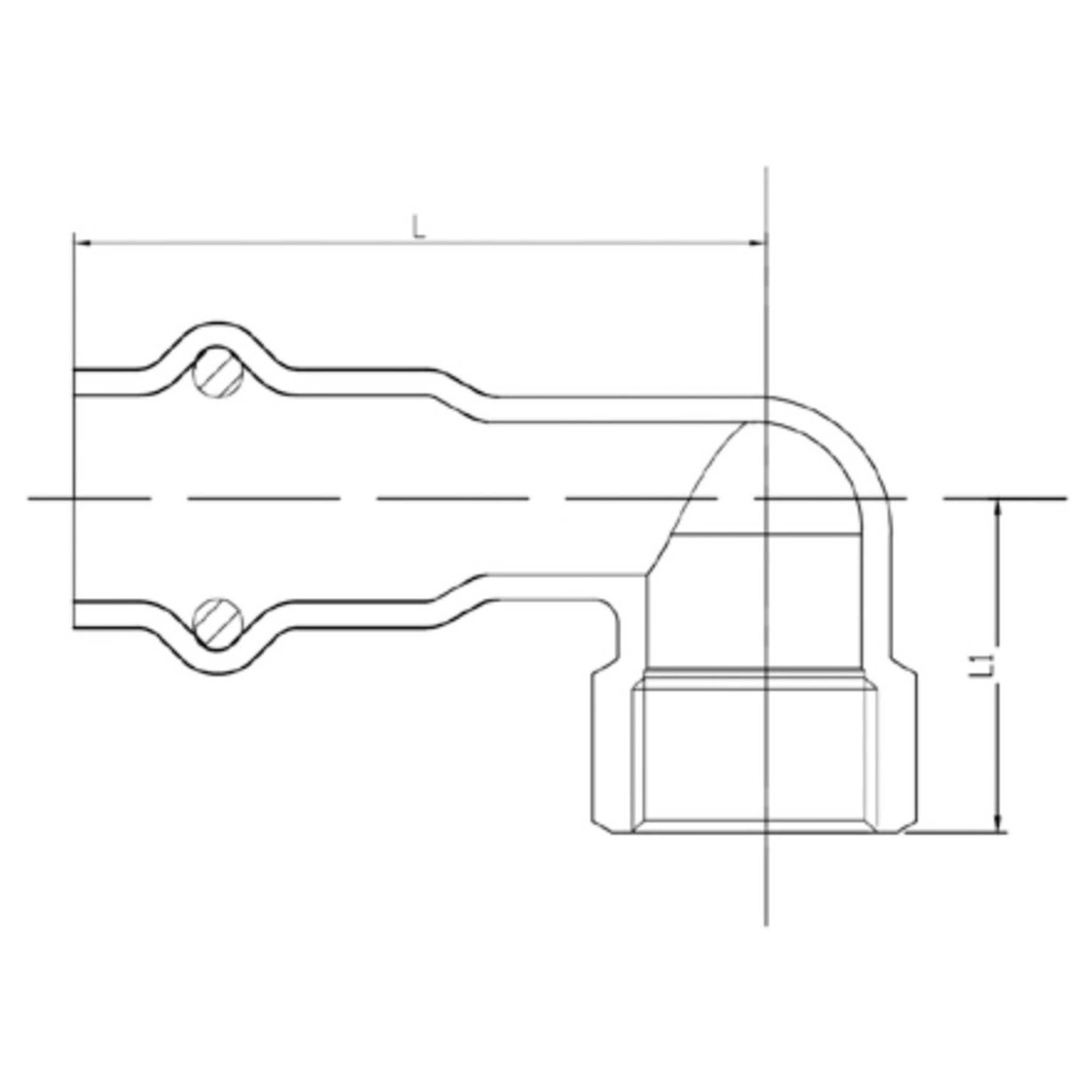 Уголок пресс 90° VIEIR VER-PRO нержавеющая сталь 18 мм х 3/4 ВР НС-1451026