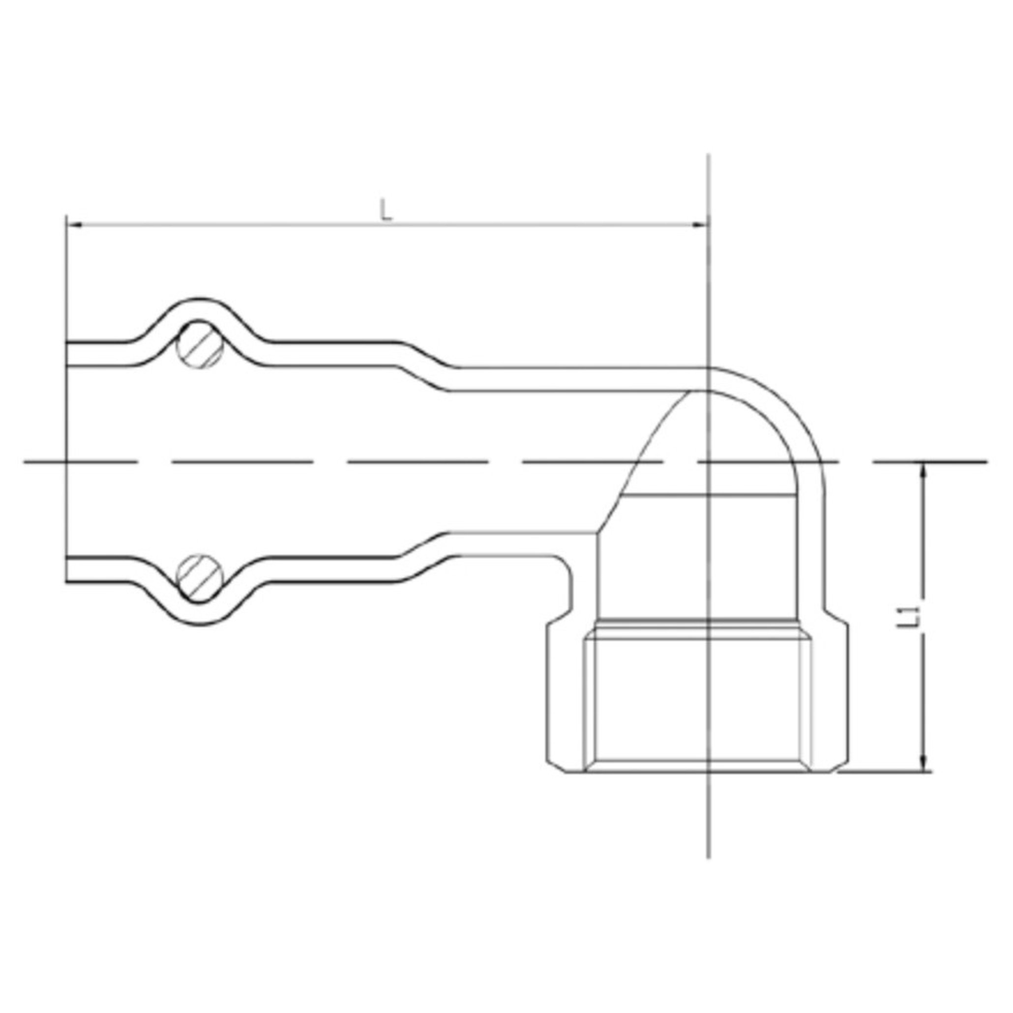 Уголок пресс 90° VIEIR VER-PRO нержавеющая сталь 22 мм х 1/2 ВР НС-1451028