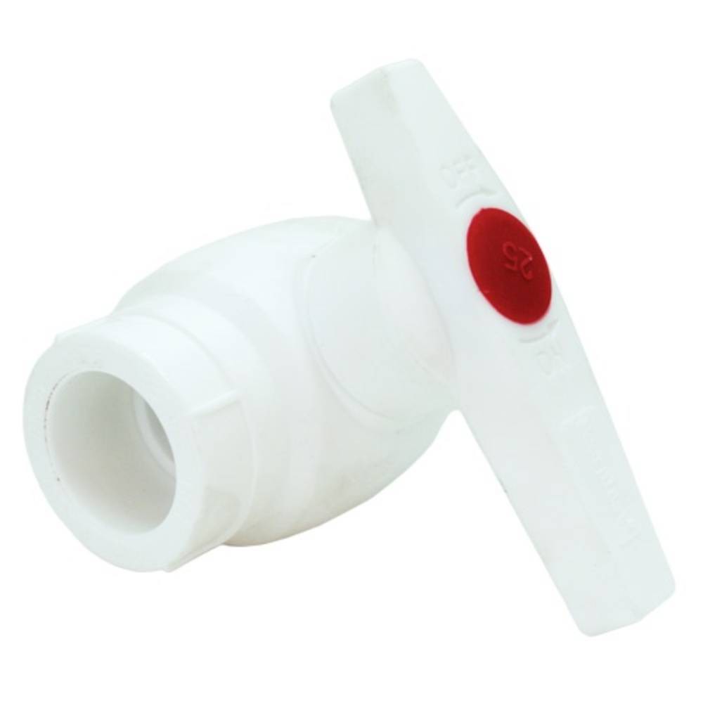 Кран шаровой PPRC MeerPlast PRO 25 мм белый НС-1605659