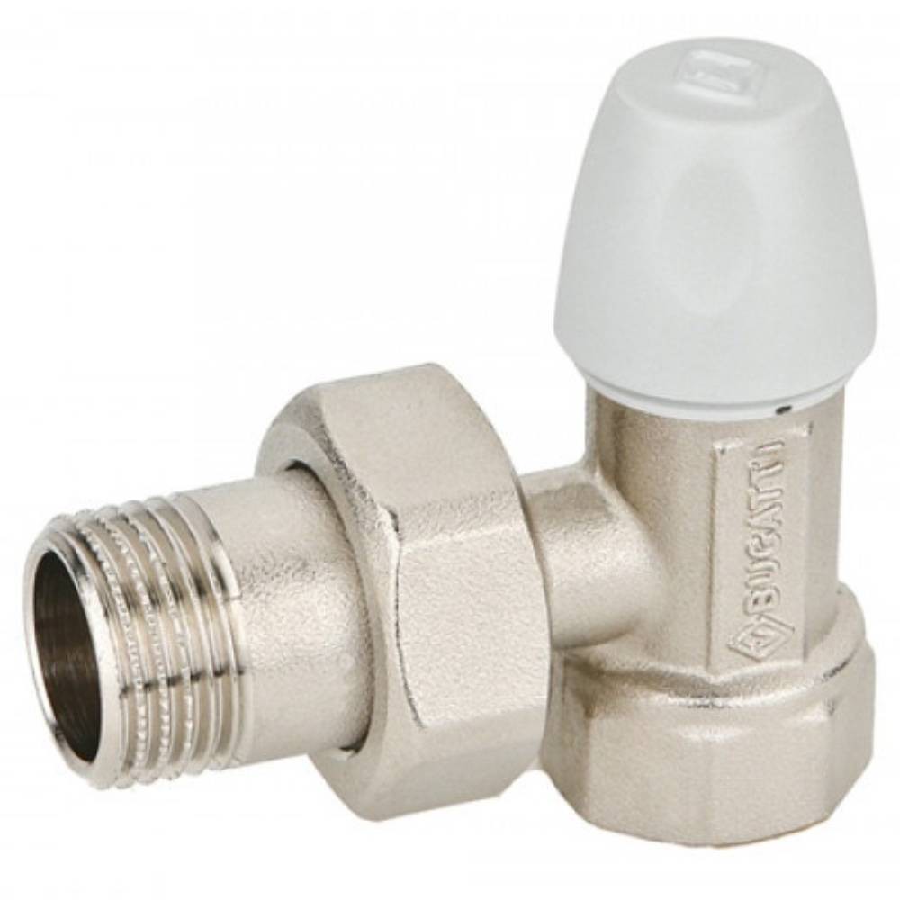 Вентиль радиаторный Bugatti Dallas 8807 обратный угловой 3/4 1502064