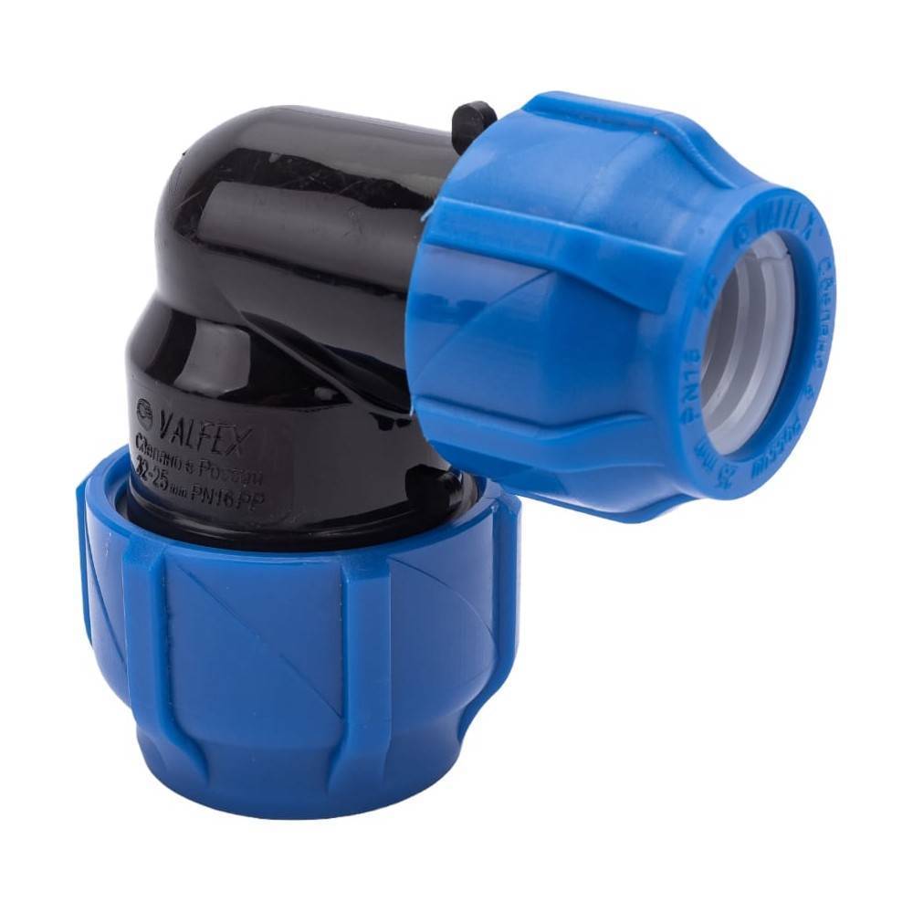 Отвод компрессионный переходной VALFEX 32-25 мм 10403225