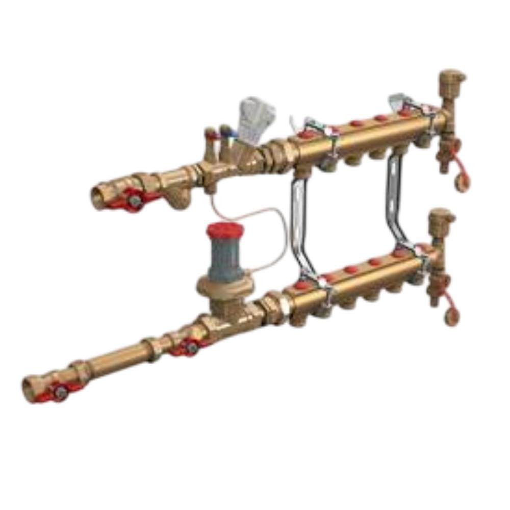 Узел коллекторный отопления квартирный Giacomini 3/4 x 18 на 9 зон GE550Y199