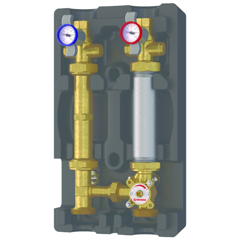 Группа быстрого монтажа Giacomini R586R 1 со смесительным клапаном без насоса R586RY113