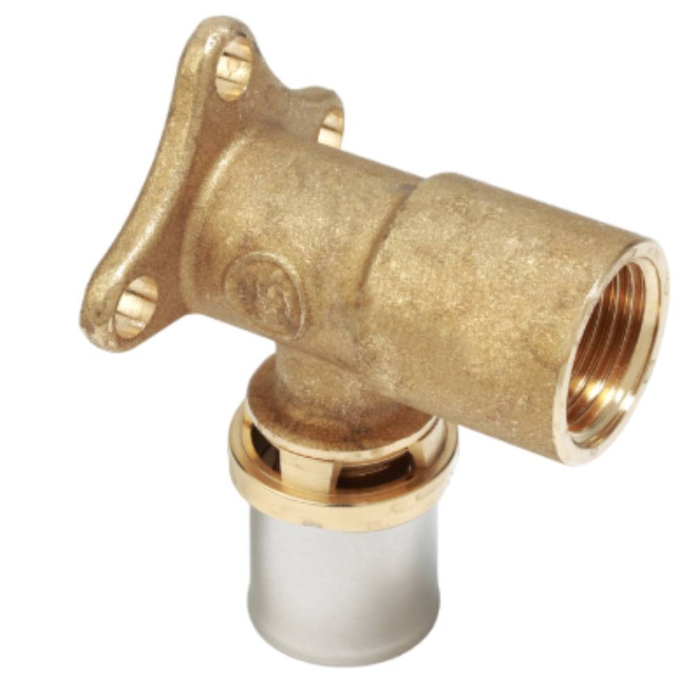 Угольник пресс Giacomini RM 26х3 мм - 3/4 ВР с креплением RM139Y049