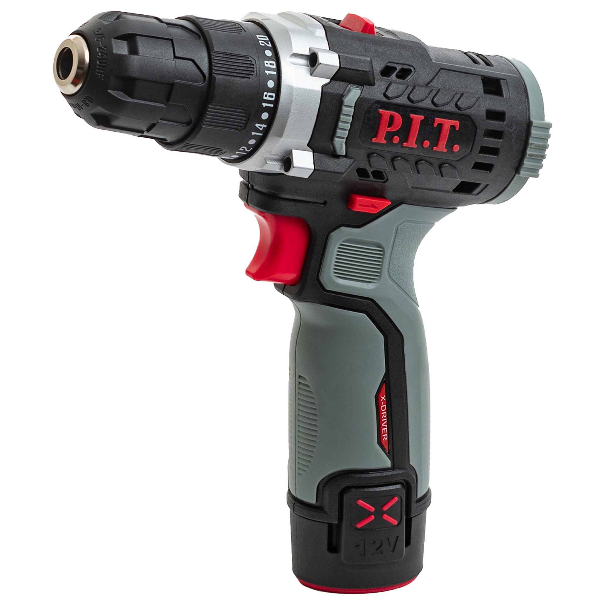 Дрель-шуруповерт аккумуляторная P.I.T. X-DRIVER PBM12K-10A/1 12 В 1x1.5 Ач