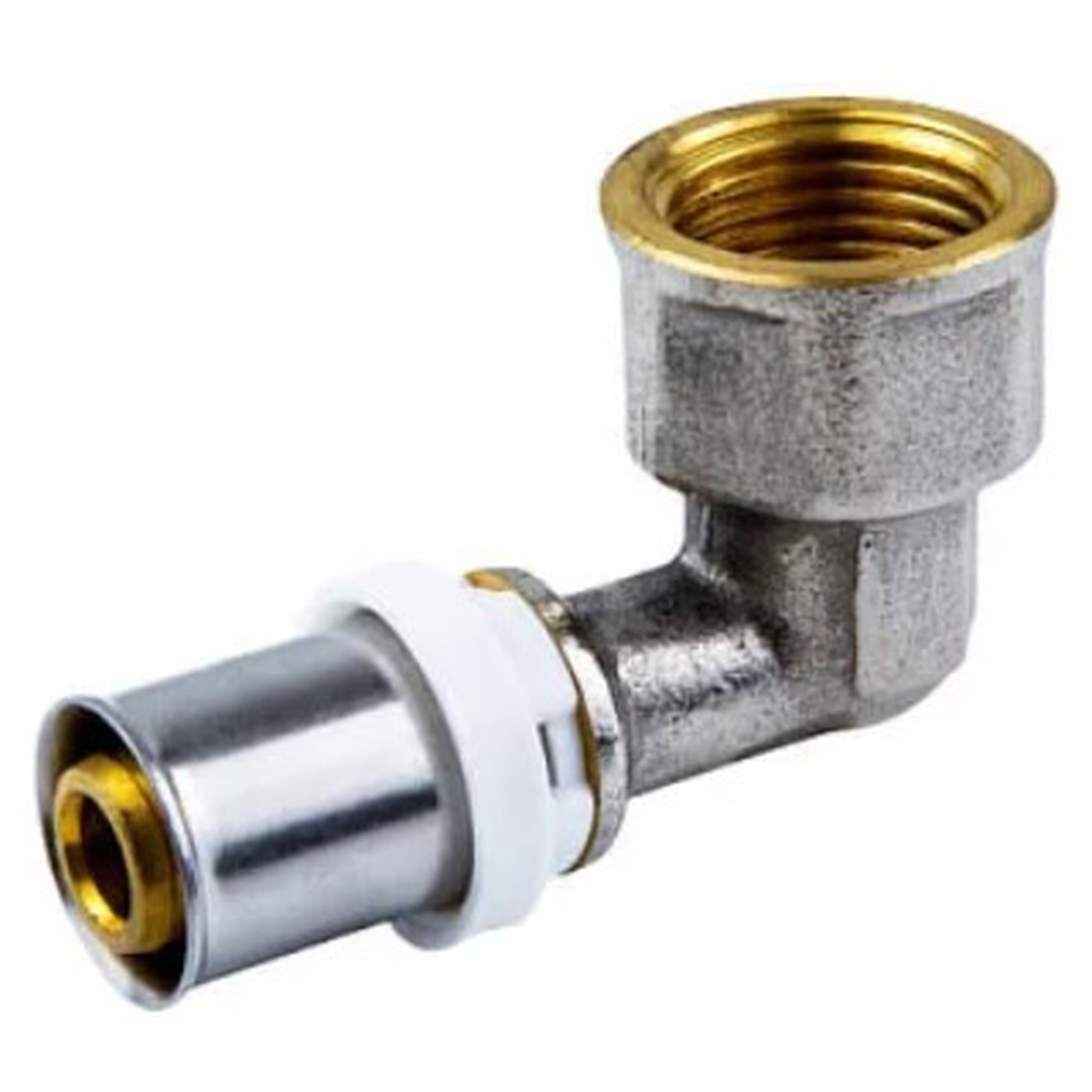 Угольник пресс латунный STI 16х1/2 ВР 90 градусов 1645642