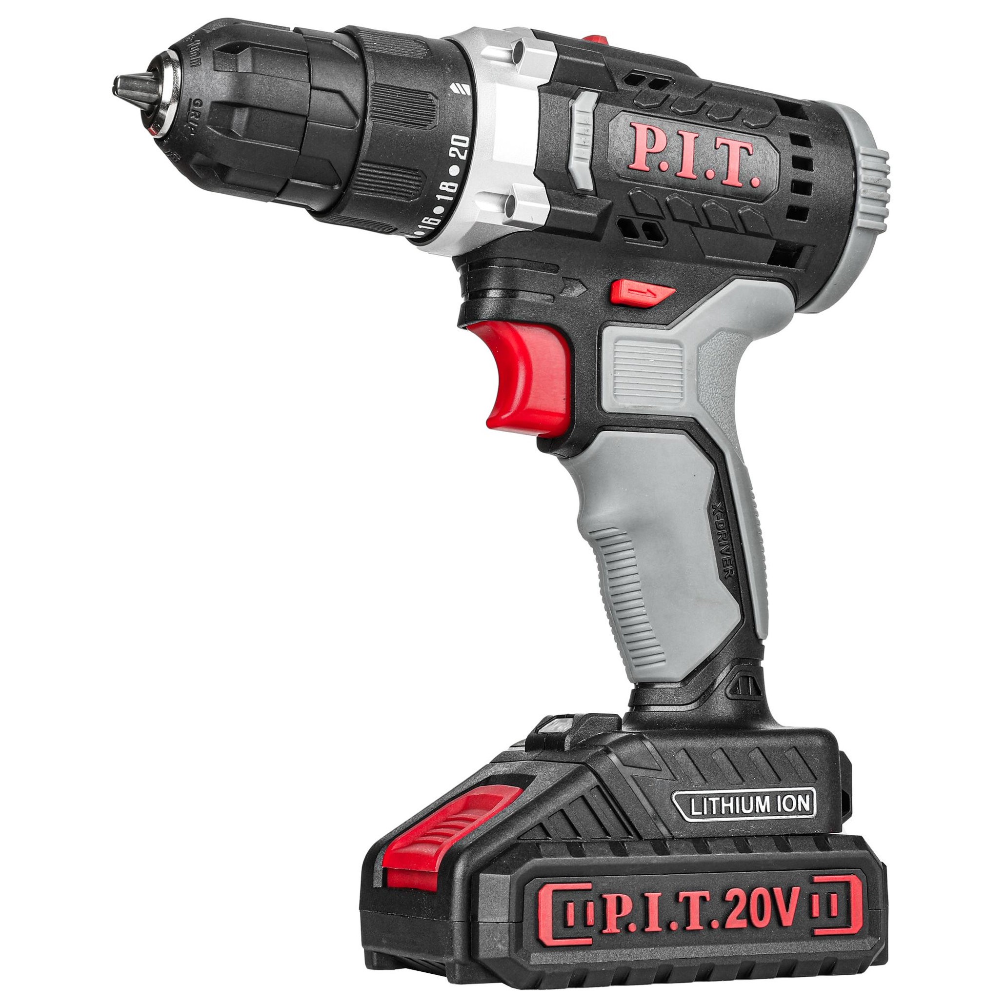 Дрель-шуруповерт аккумуляторная P.I.T. PSR18-D5 20 В 2x1.5 Ач кейс