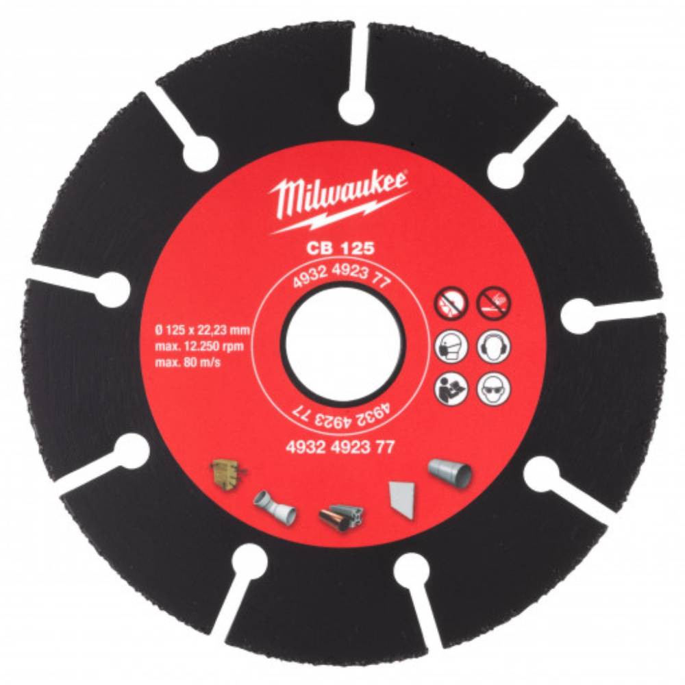 Диск карбидный Milwaukee CB по дереву и пластику 125 мм 4932478928