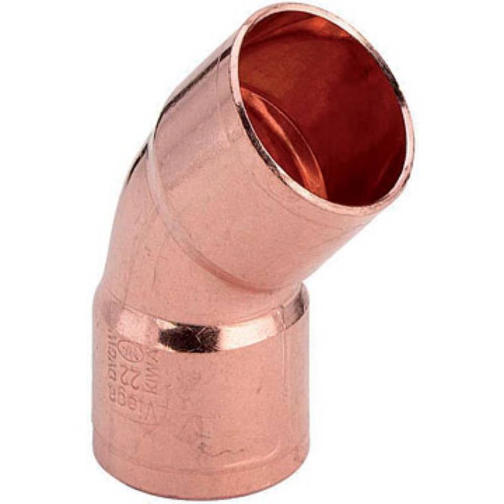 Отвод медный Hailiang 45° двухраструбный 28 мм 1703750