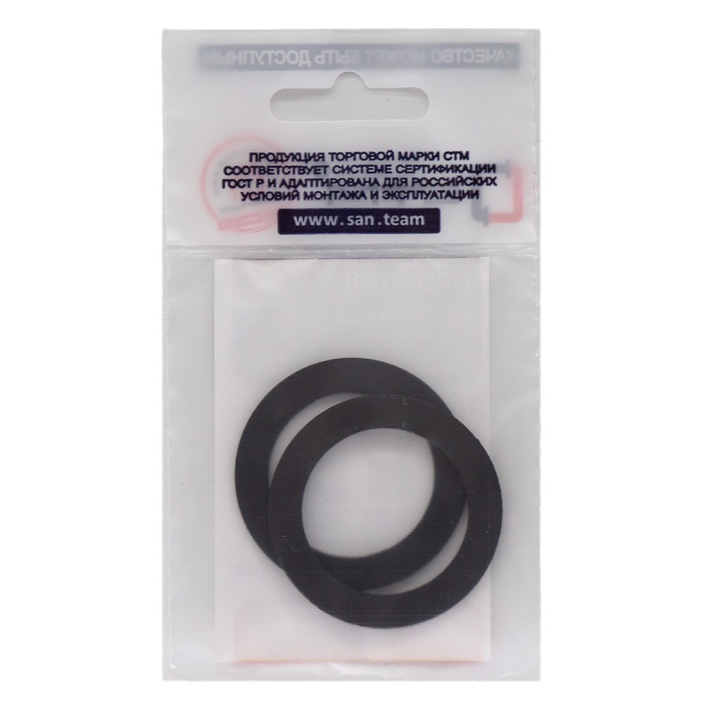 Прокладка резиновая СТМ ТМКЩ 1 1/4 42х30х2 мм 2 шт SRSWC114-02