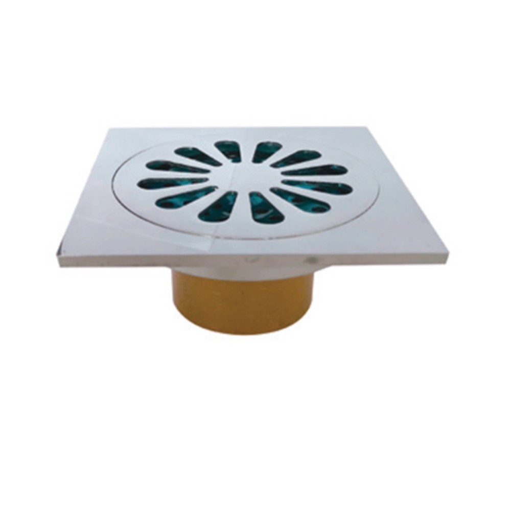 Трап душевой VIEIR с сухим затвором вертикальный 100х100 мм латунь VER10S