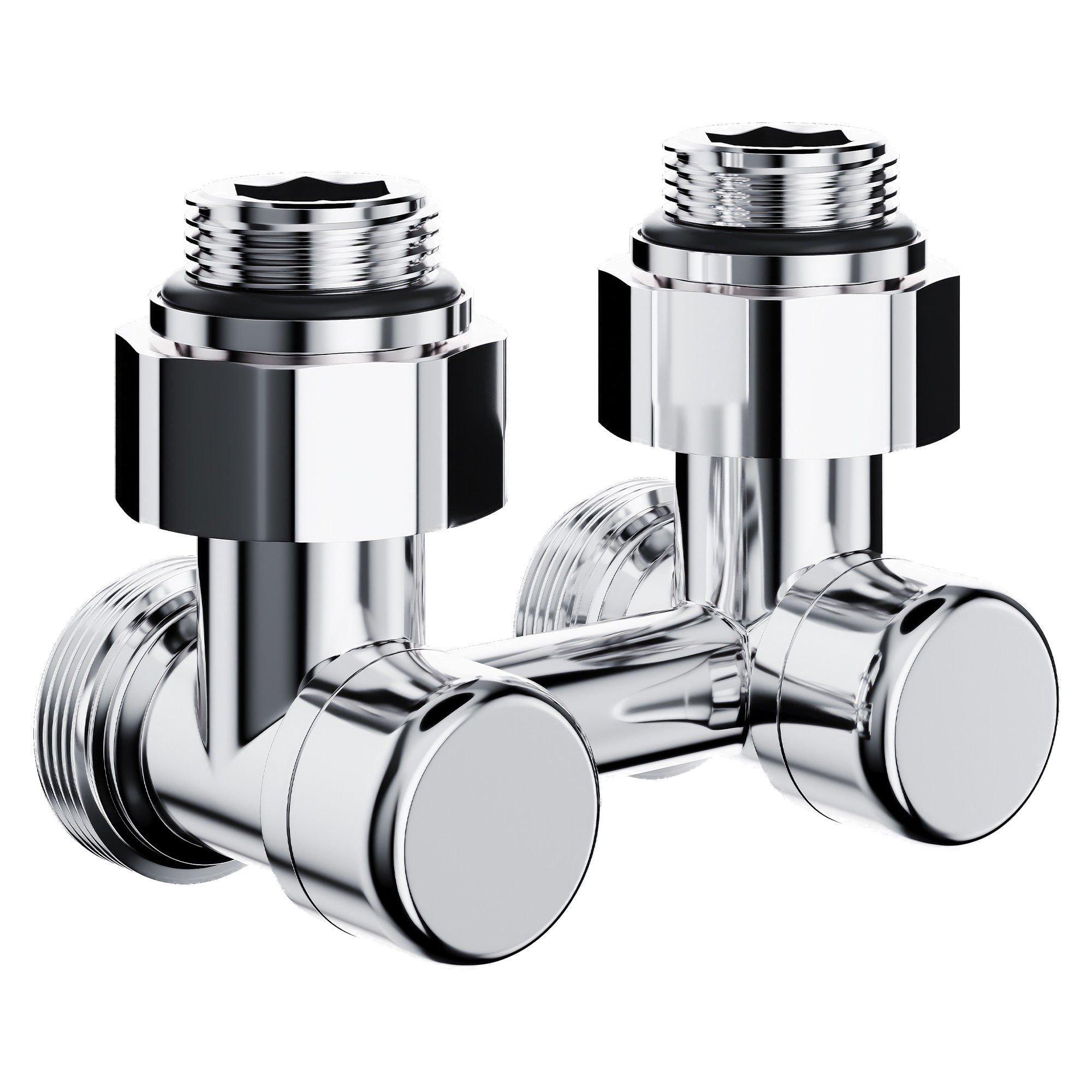 Узел нижнего подключения Royal Thermo Design угловой 1/2 x 3/4 EK хром RTE 07.00203