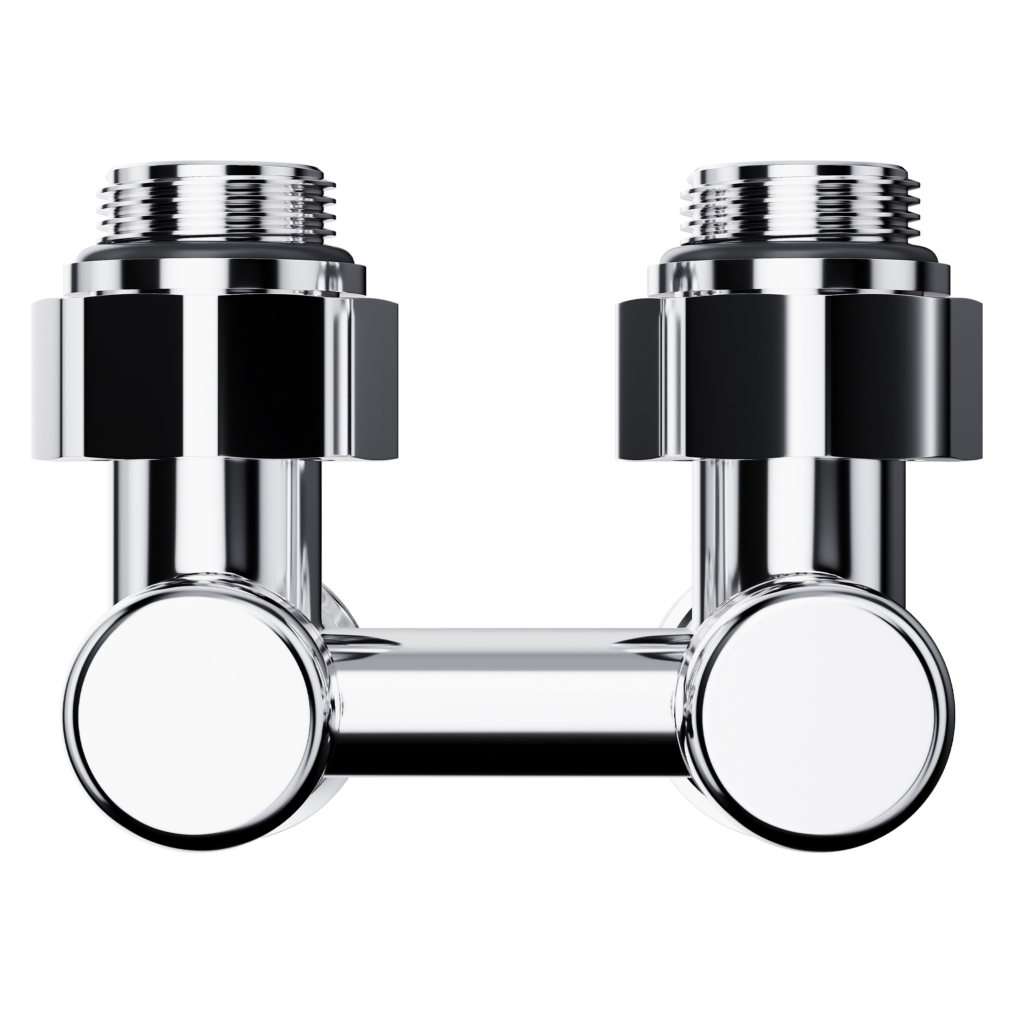 Узел нижнего подключения Royal Thermo Design угловой 1/2 x 3/4 EK хром RTE 07.00203