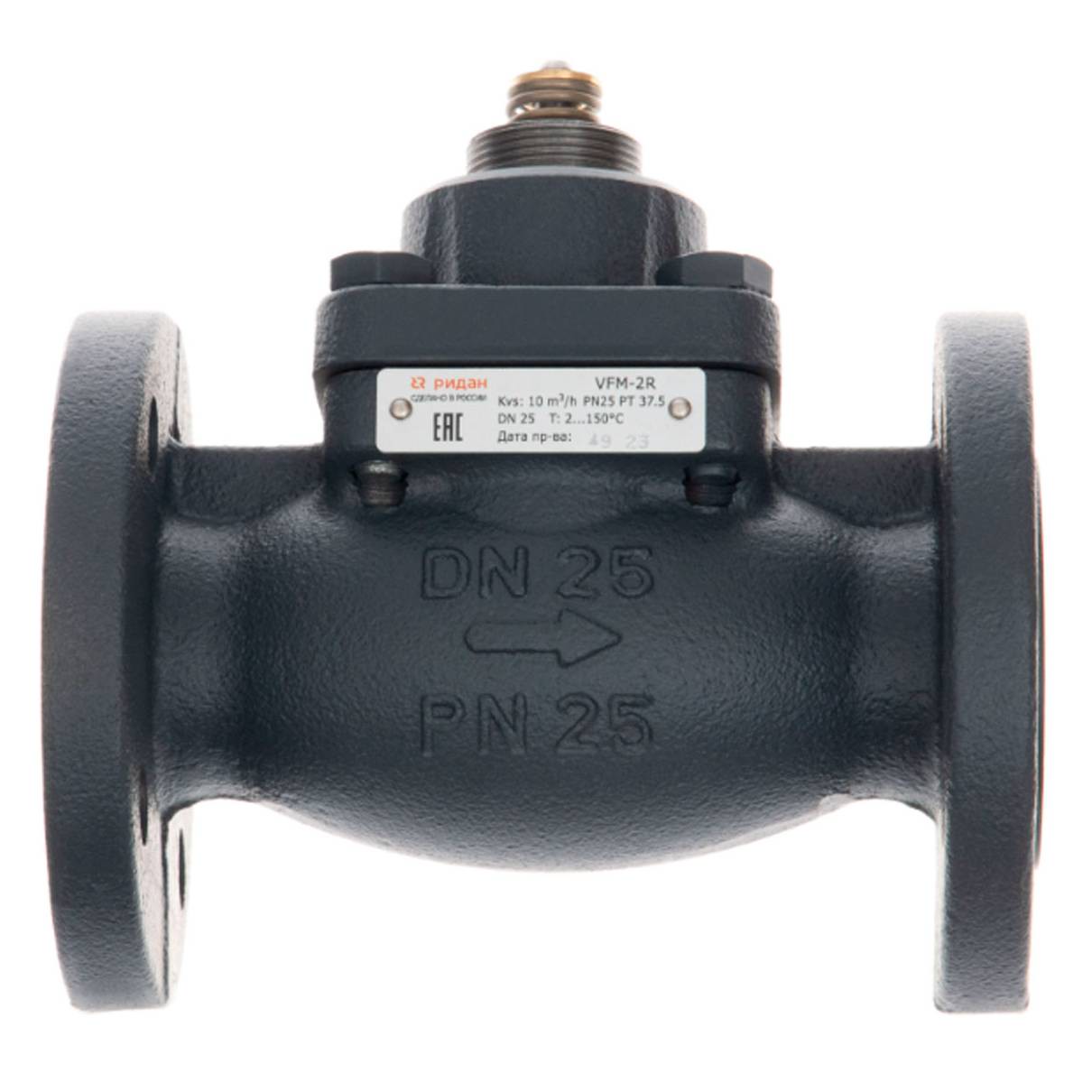 Клапан регулирующий Ридан VFM-2R DN 40 PN 25 Kvs 25 фланцевый 1448136