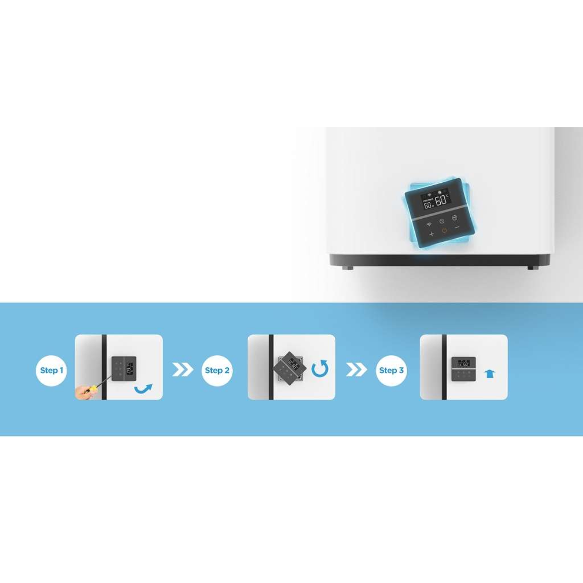 Водонагреватель накопительный Midea STREAM 80 л универсальный монтаж MWH--FED