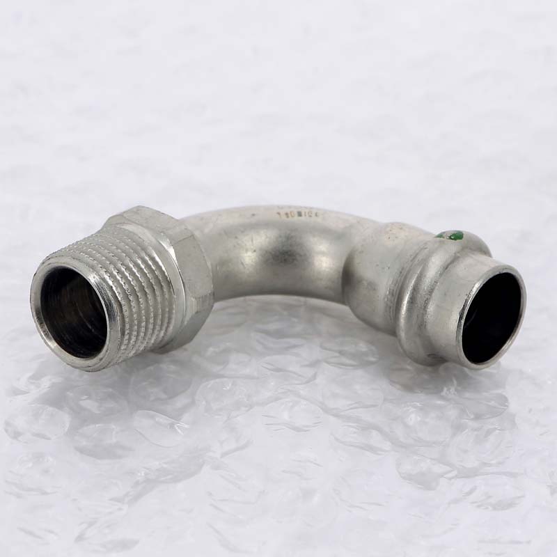 Угол пресс-Н нержавеющая сталь Viega Sanpress Inox 15x1/2 436896