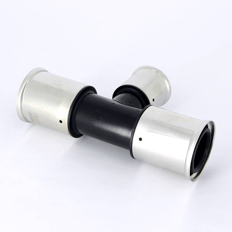 Тройник пресс PVDF Henco 50х40х50 мм 10PK-504050