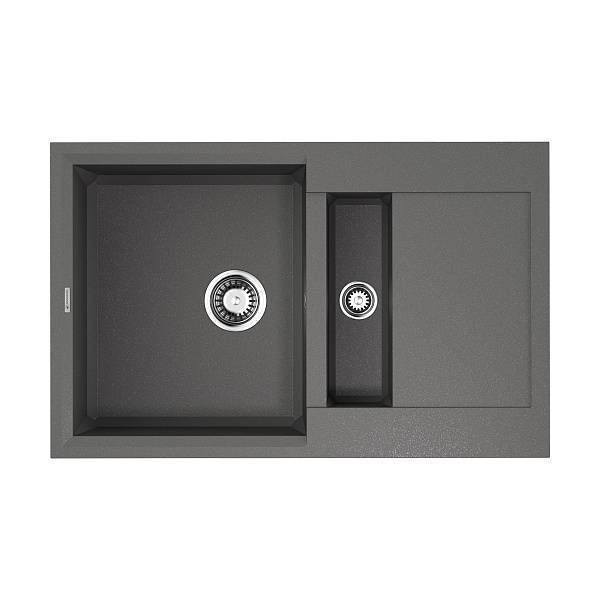 Кухонная мойка Omoikiri Sakaime 78-2-PL Tetogranit 78x50 см платина 4993199