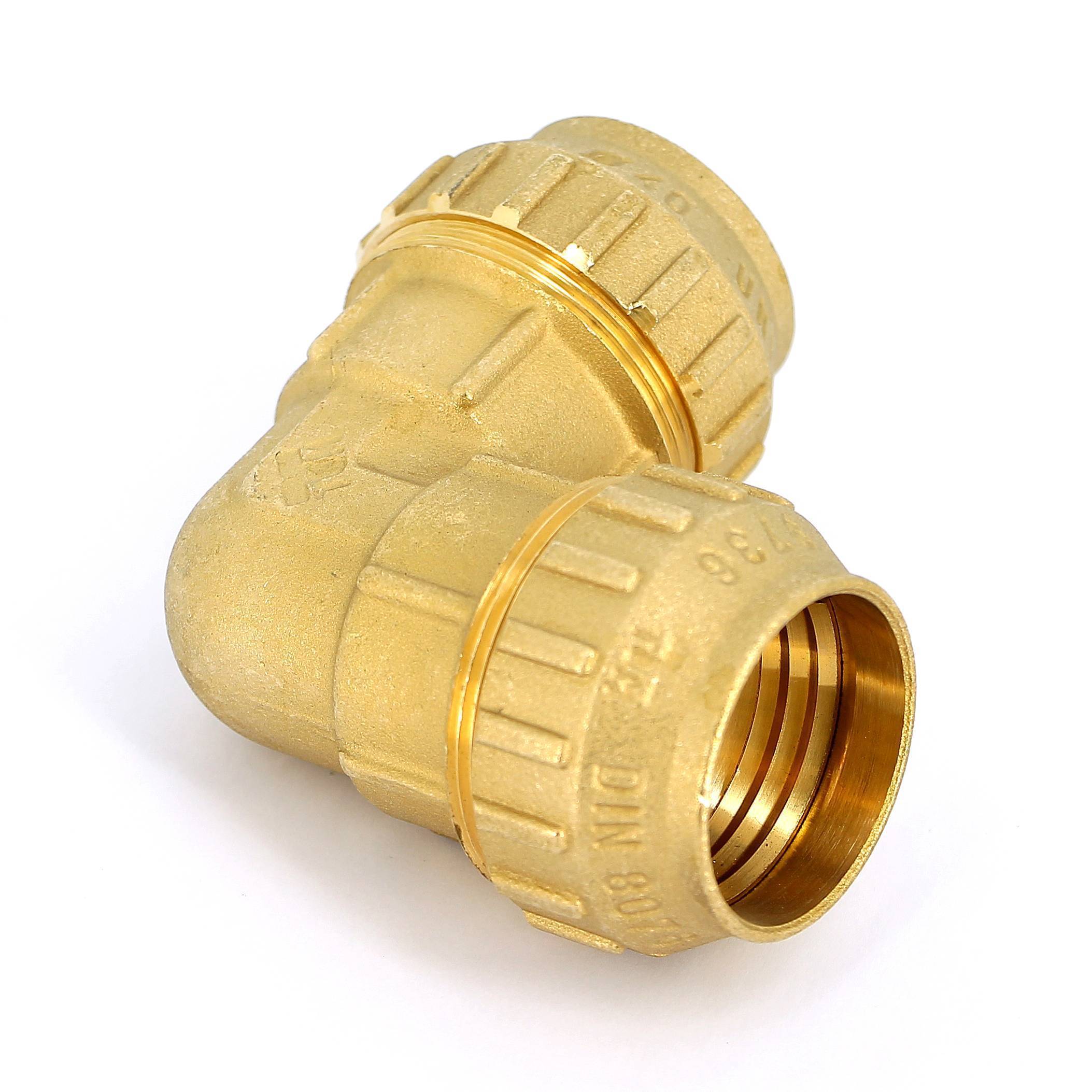 Угол обжимной Tiemme 40х40 мм для ПНД труб 3400017