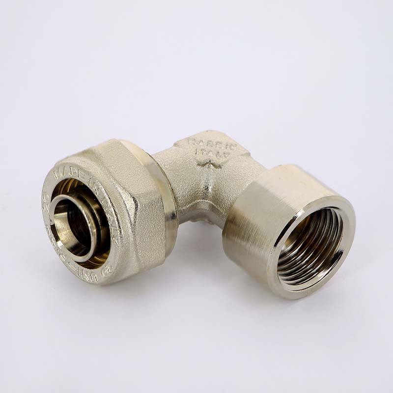 Угольник обжимной Uni-Fitt никелированный 20х1/2 ВР 664N7200